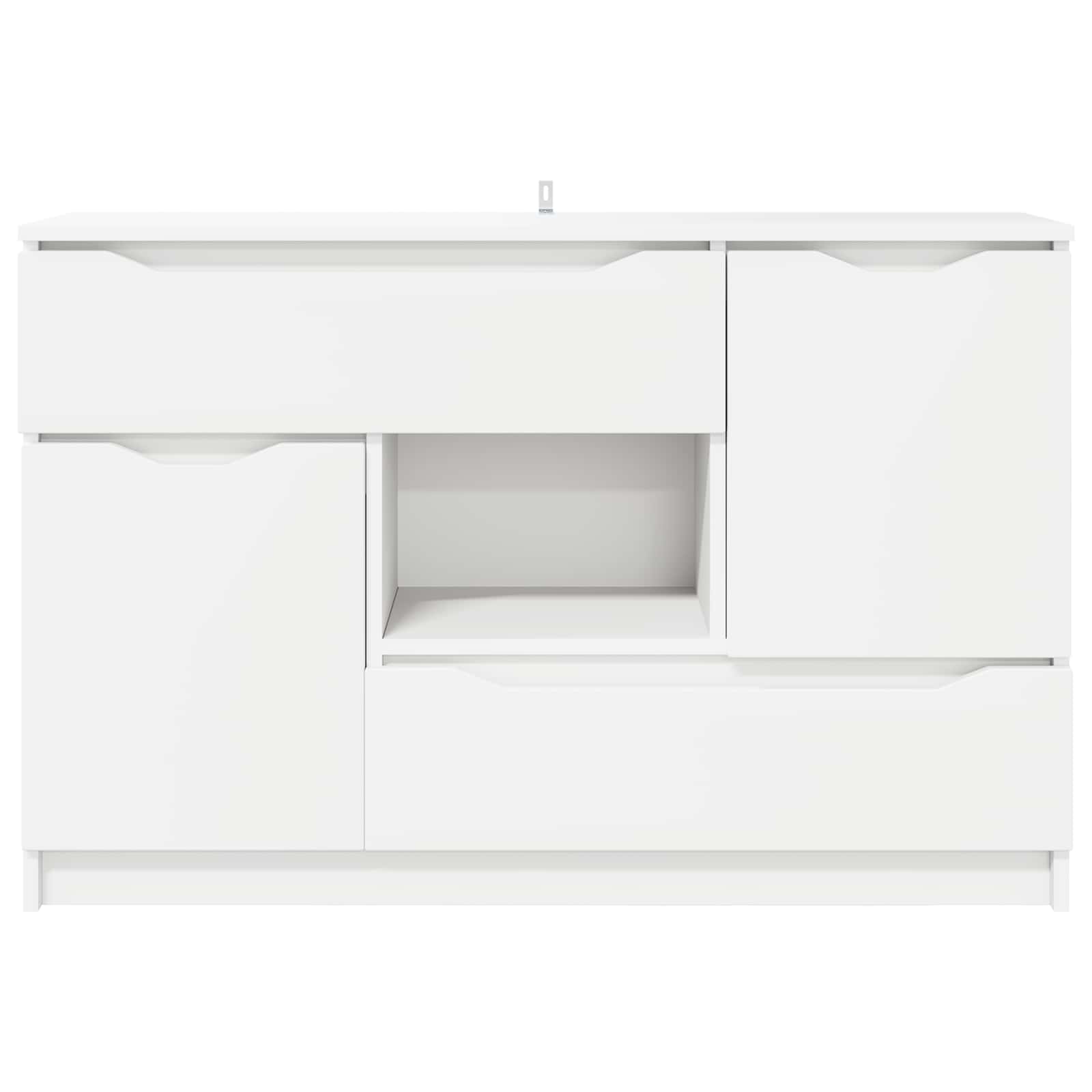vidaXL Dressoir met lade Wit 100 x 30 x 65,6 Bewerkt hout