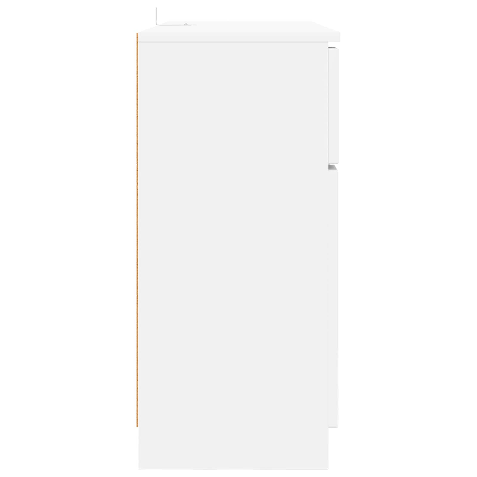 vidaXL Dressoir met lade Wit 100 x 30 x 65,6 Bewerkt hout