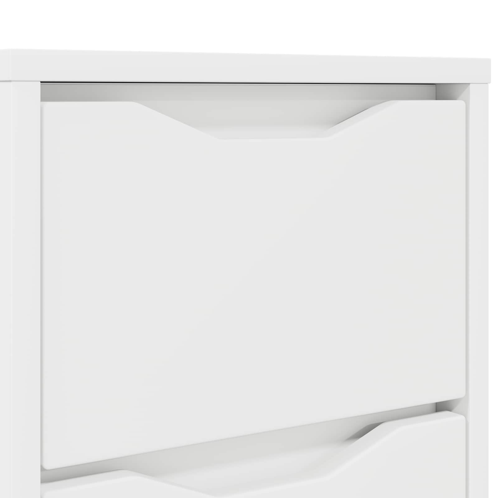 vidaXL Nachtkastje met lade Wit 30,5 x 30 x 43 cm Bewerkt hout