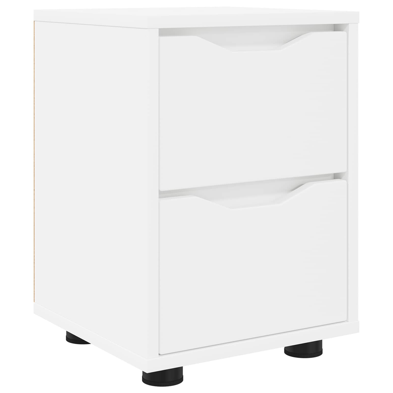 vidaXL Nachtkastje met lade Wit 30,5 x 30 x 43 cm Bewerkt hout