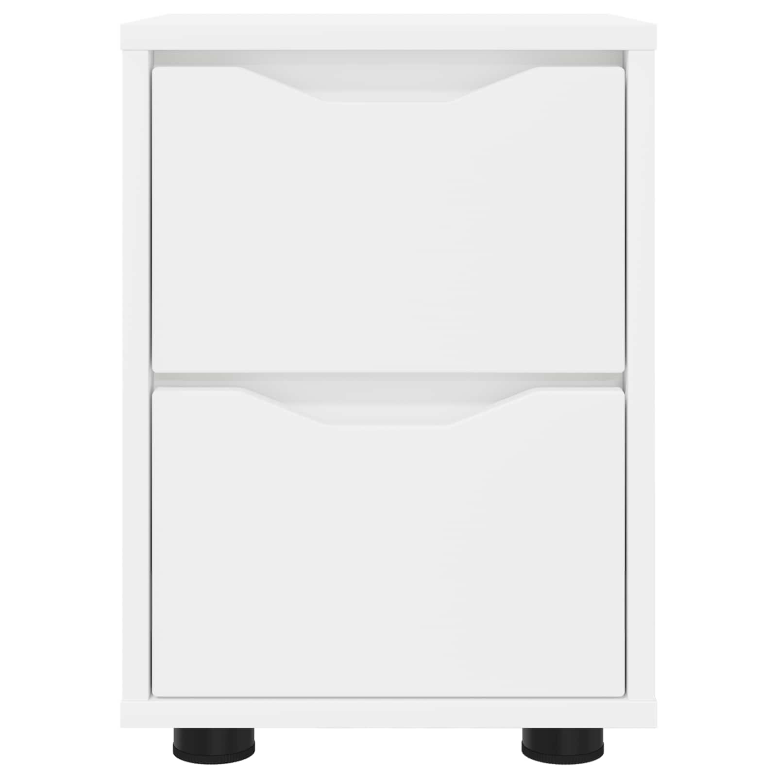vidaXL Nachtkastje met lade Wit 30,5 x 30 x 43 cm Bewerkt hout