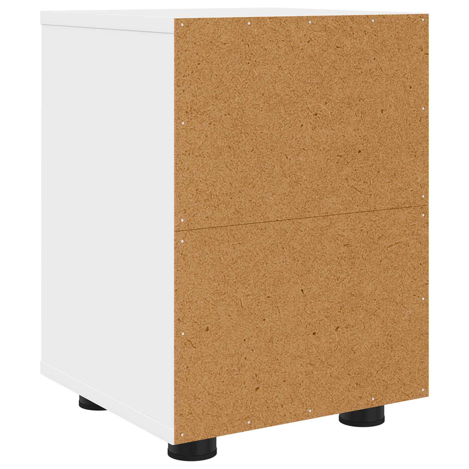 vidaXL Nachtkastje met lade Wit 30,5 x 30 x 43 cm Bewerkt hout