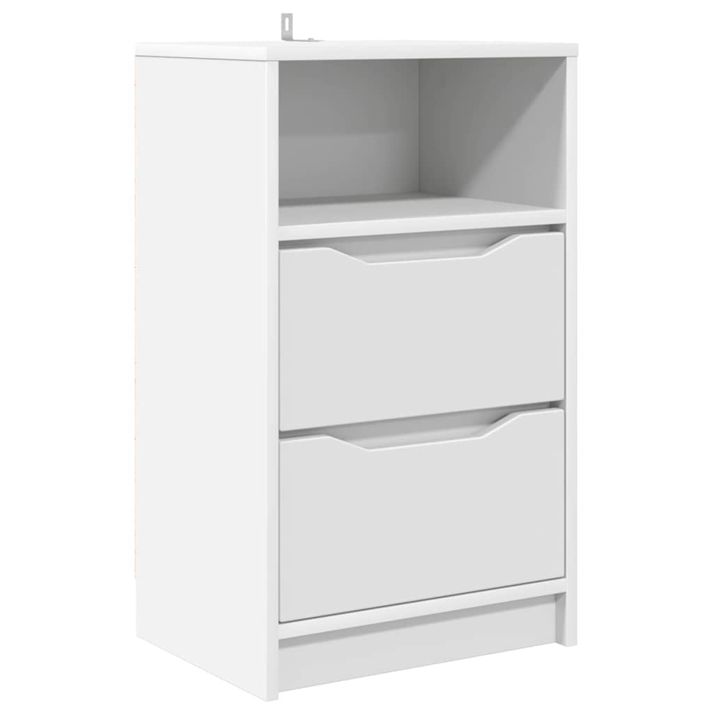 vidaXL Nachtkastje met lade Wit 40 x 30 x 467 cm Bewerkt hout
