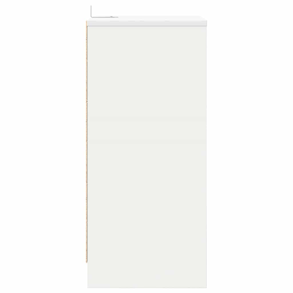 vidaXL Nachtkastje met lade Wit 40 x 30 x 467 cm Bewerkt hout