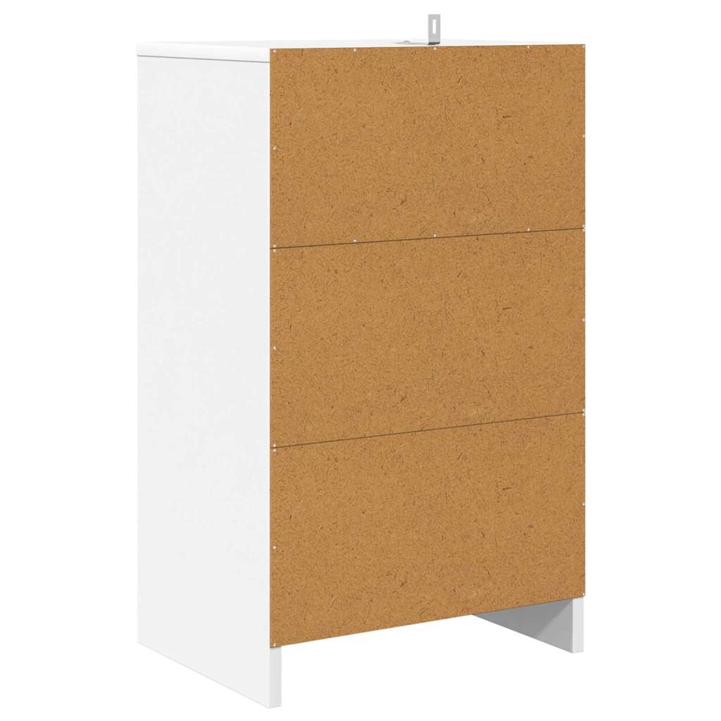 vidaXL Nachtkastje met lade Wit 40 x 30 x 467 cm Bewerkt hout