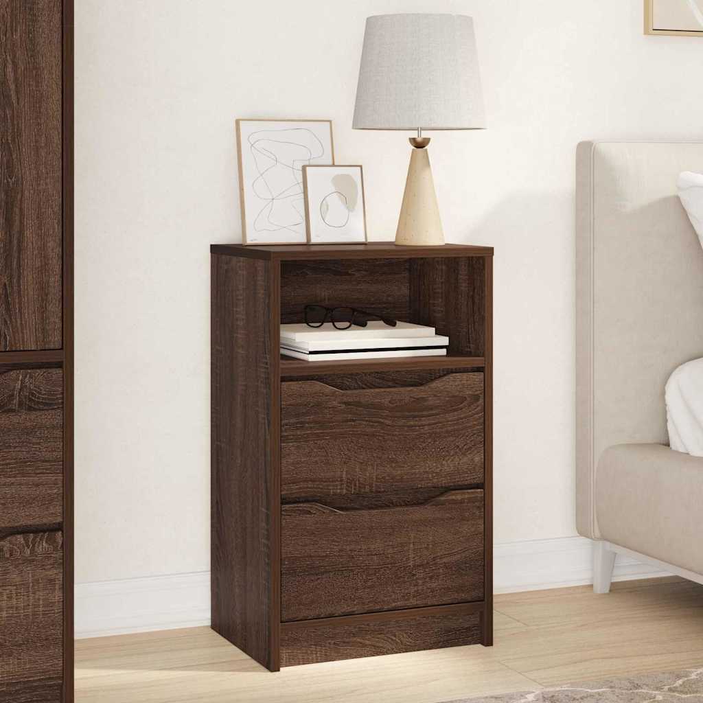 vidaXL Nachtkastje met lade Wit 40 x 30 x 467 cm Bewerkt hout