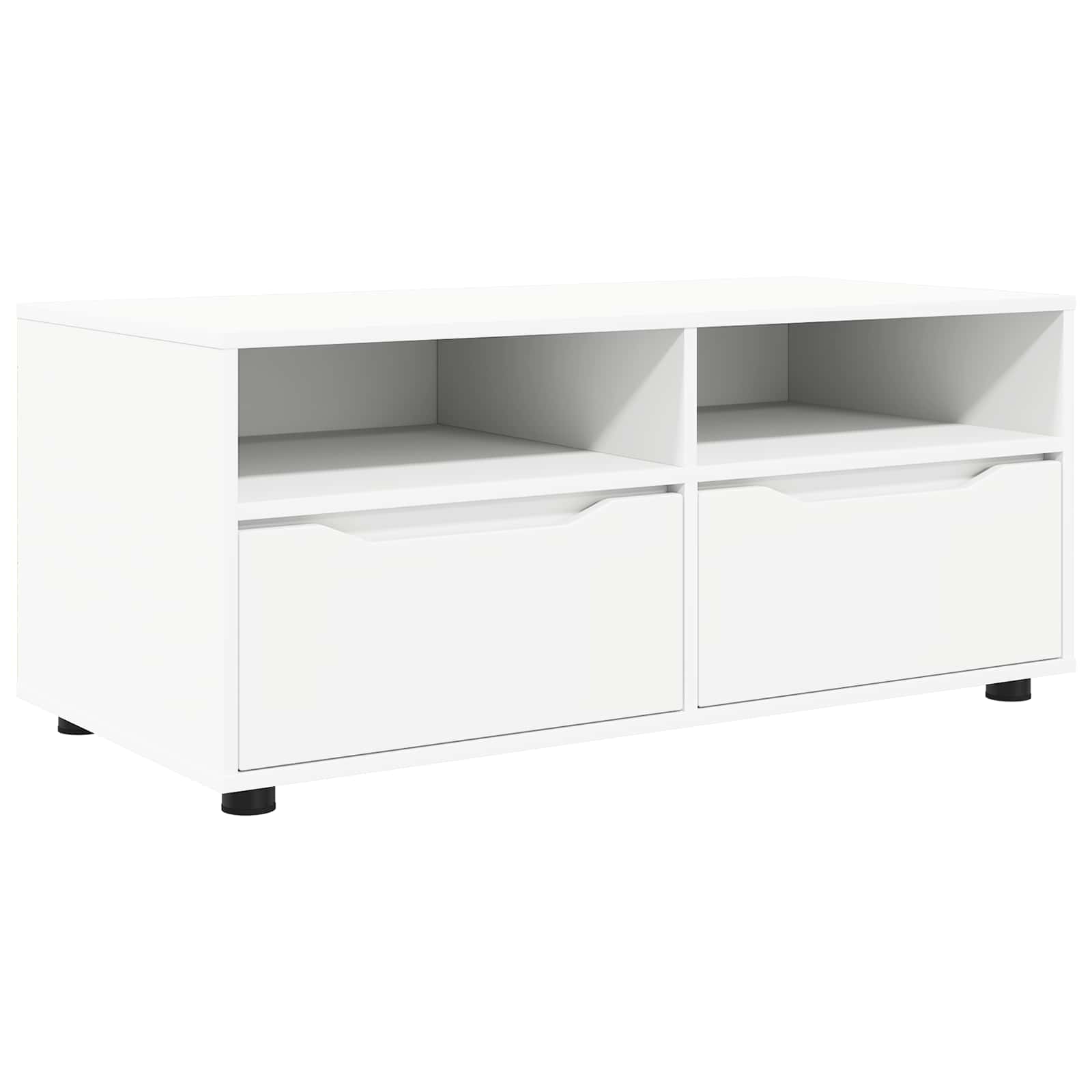 vidaXL TV-kast met lade Wit 100 x 48 x 43 cm Bewerkt hout