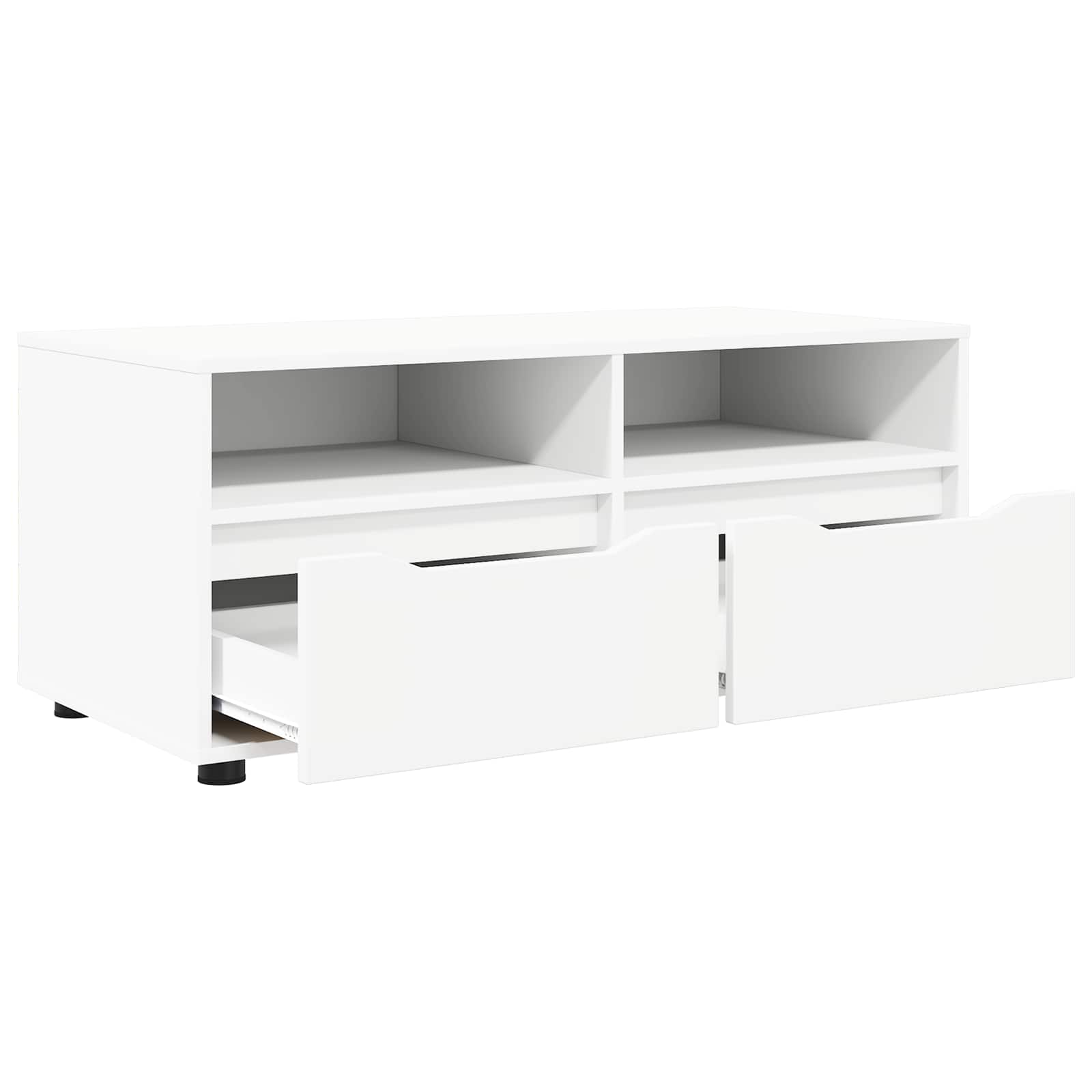 vidaXL TV-kast met lade Wit 100 x 48 x 43 cm Bewerkt hout
