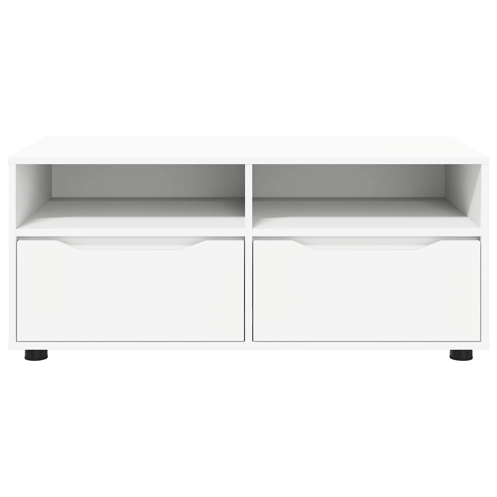 vidaXL TV-kast met lade Wit 100 x 48 x 43 cm Bewerkt hout