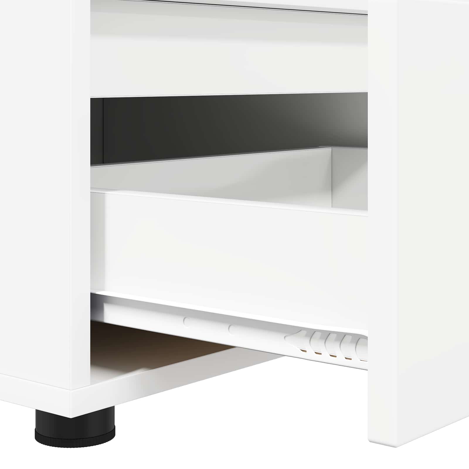 vidaXL TV-kast met lade Wit 100 x 48 x 43 cm Bewerkt hout
