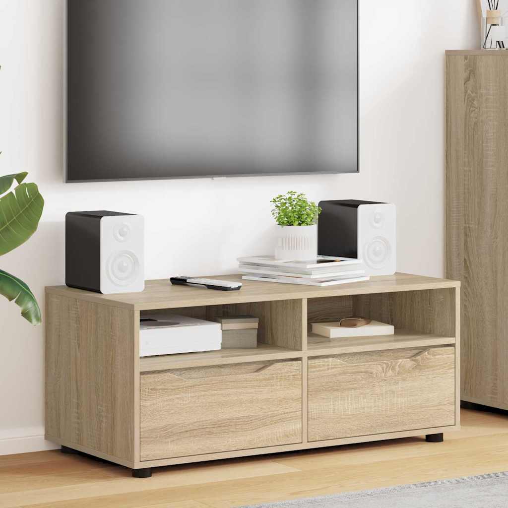 vidaXL TV-kast met lade Wit 100 x 48 x 43 cm Bewerkt hout