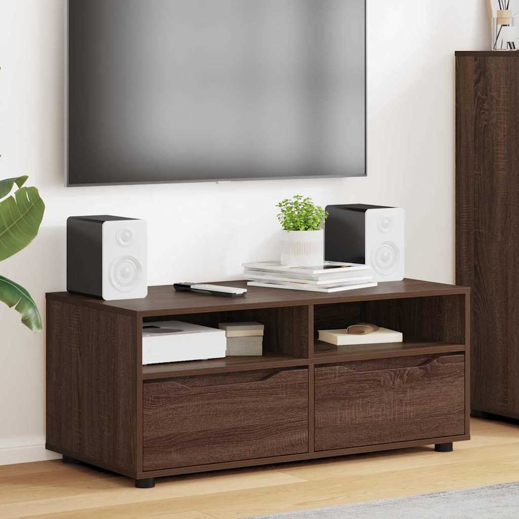 vidaXL TV-kast met lade Wit 100 x 48 x 43 cm Bewerkt hout