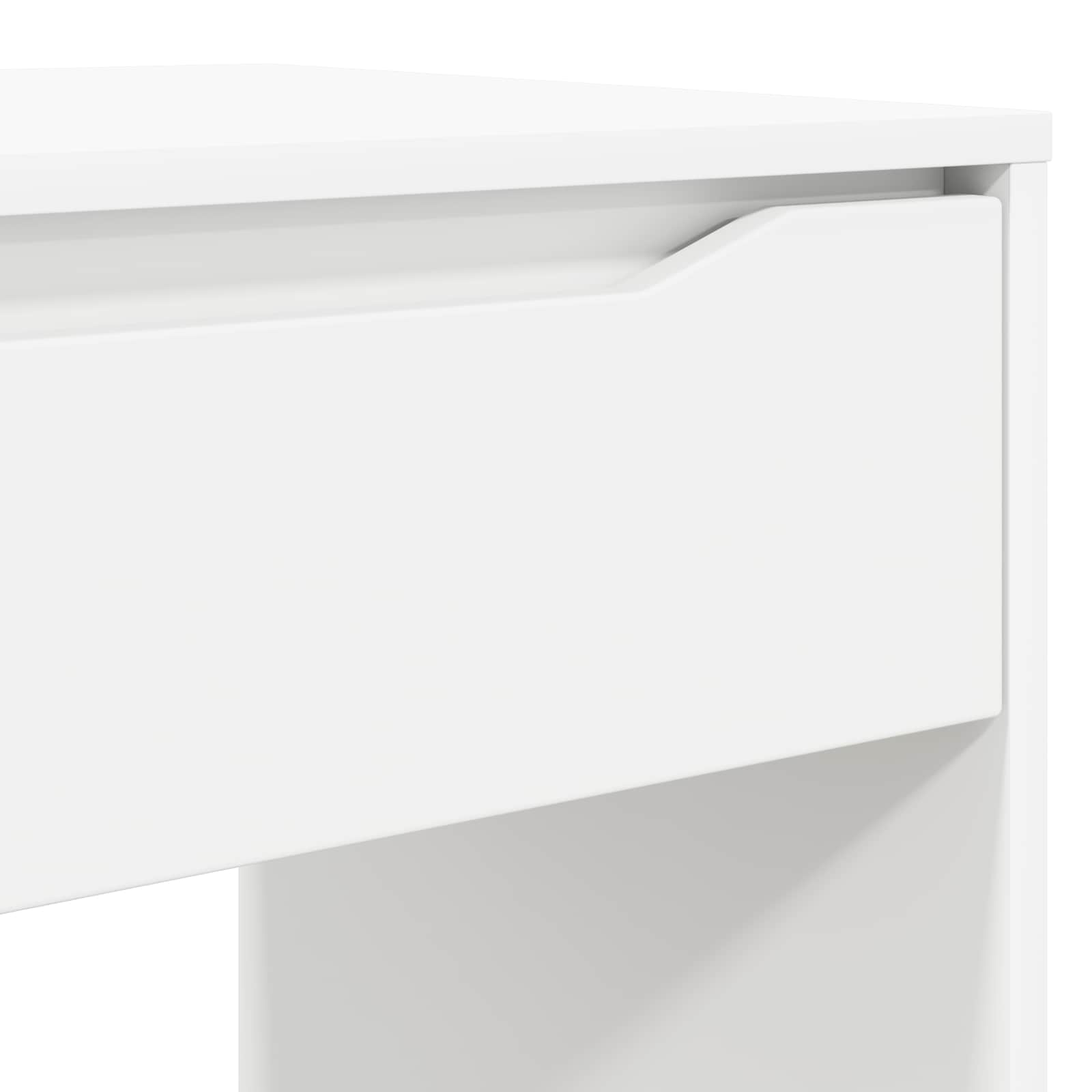 vidaXL Bureau met lade met opslag Wit 100 x 50 x 78 cm Bewerkt hout