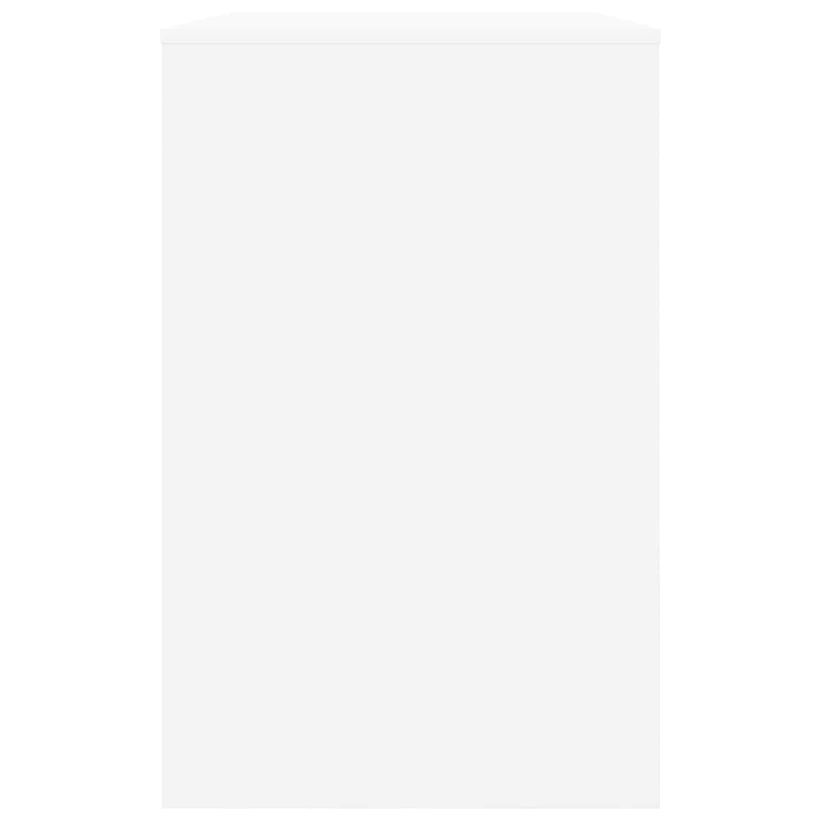 vidaXL Bureau met lade met opslag Wit 100 x 50 x 78 cm Bewerkt hout