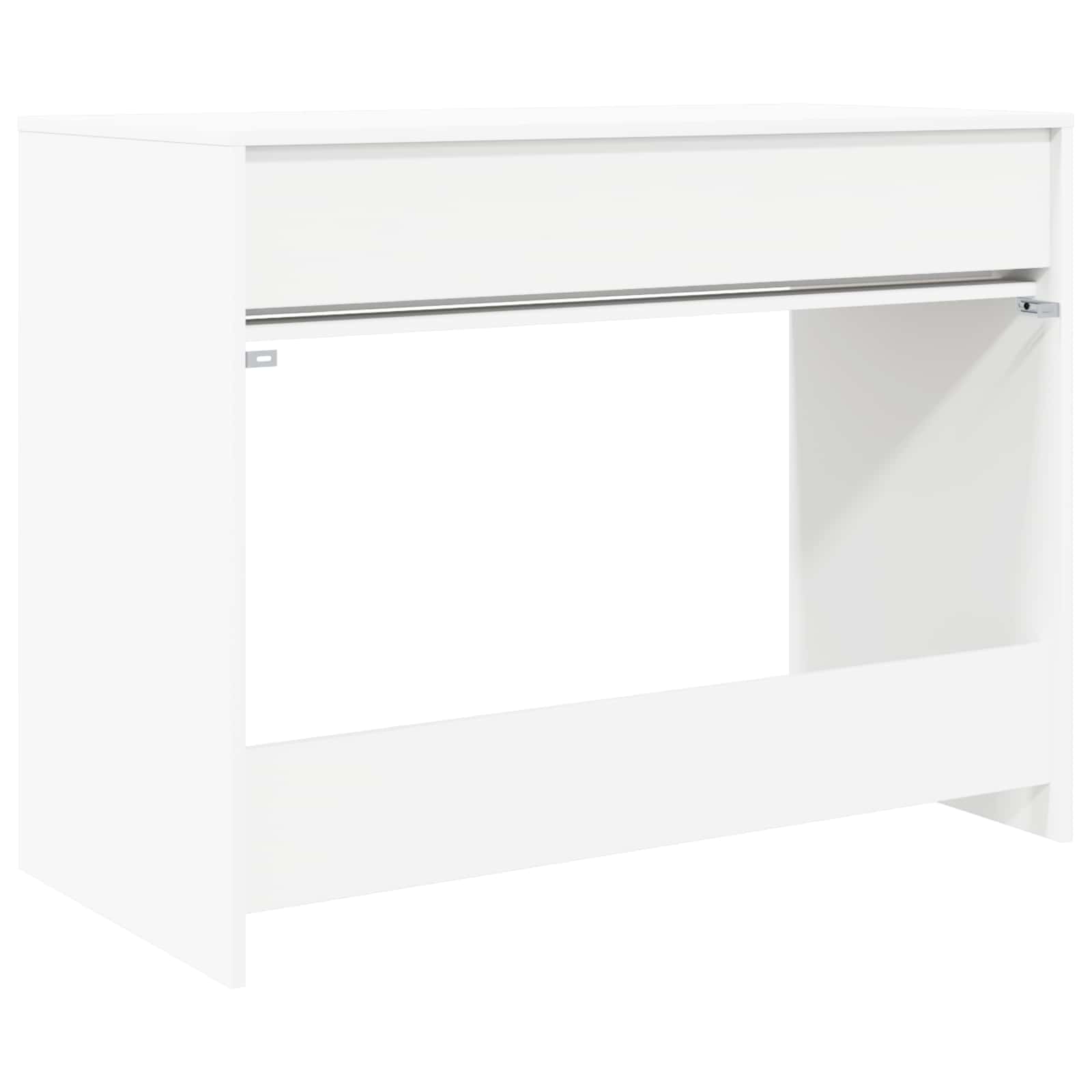 vidaXL Bureau met lade met opslag Wit 100 x 50 x 78 cm Bewerkt hout