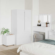 vidaXL Badkamer Kast Wit 40,5 x 40 x 44 cm Bewerkt hout
