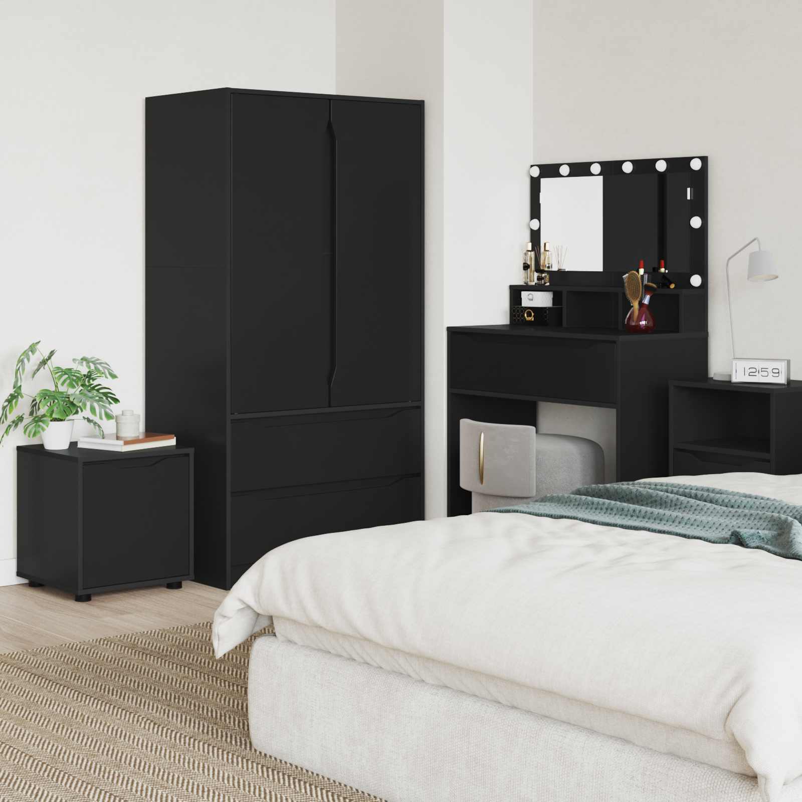 vidaXL Badkamer Kast Wit 40,5 x 40 x 44 cm Bewerkt hout