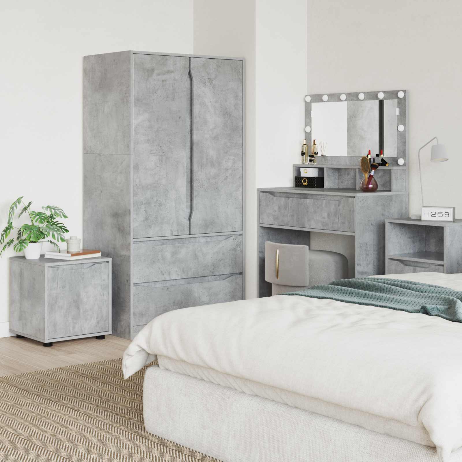 vidaXL Badkamer Kast Wit 40,5 x 40 x 44 cm Bewerkt hout
