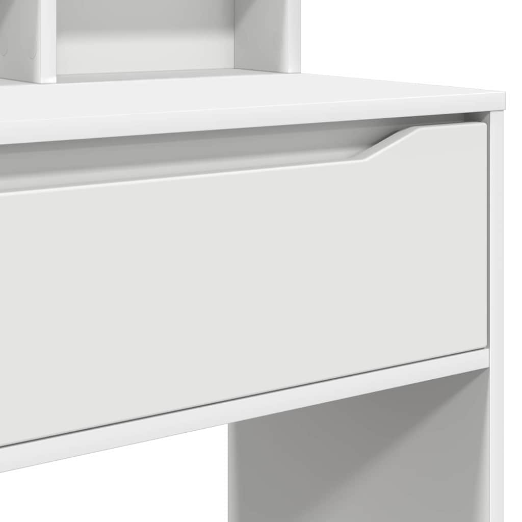 vidaXL Slaapkamer Kaptafels Wit 80 x 39,6 x 135 cm Bewerkt hout