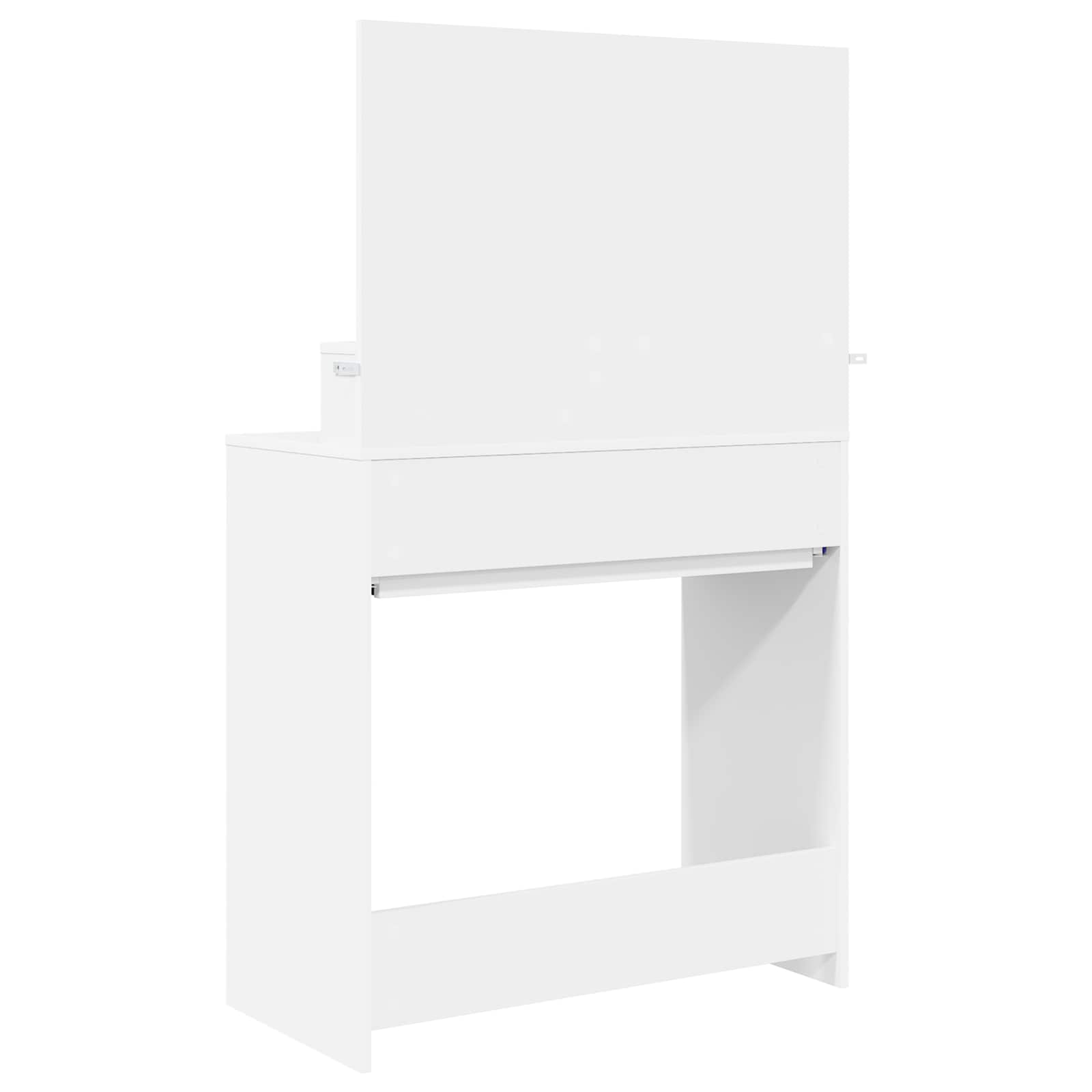 vidaXL Slaapkamer Kaptafels Wit 80 x 39,6 x 135 cm Bewerkt hout