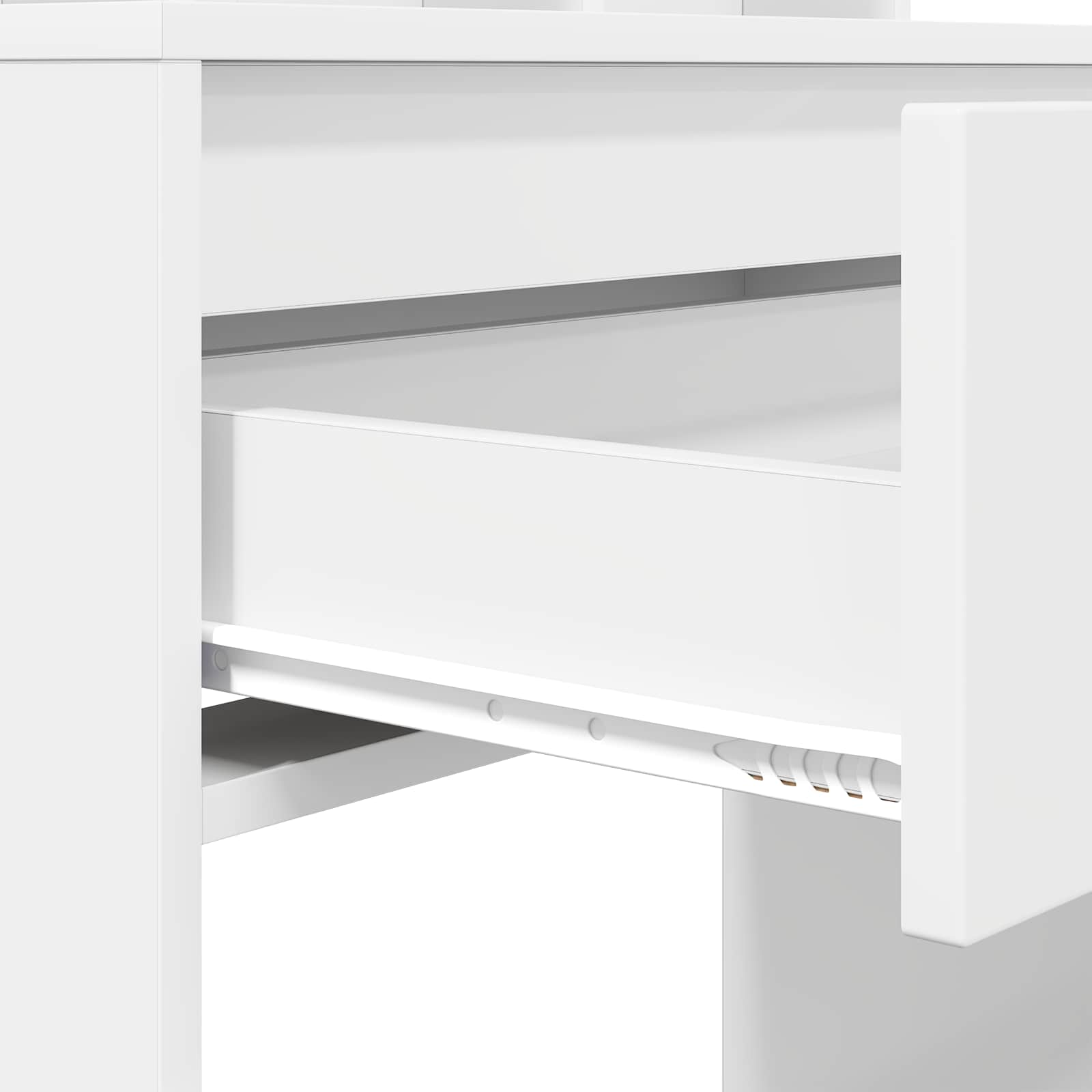 vidaXL Slaapkamer Kaptafels Wit 80 x 39,6 x 135 cm Bewerkt hout