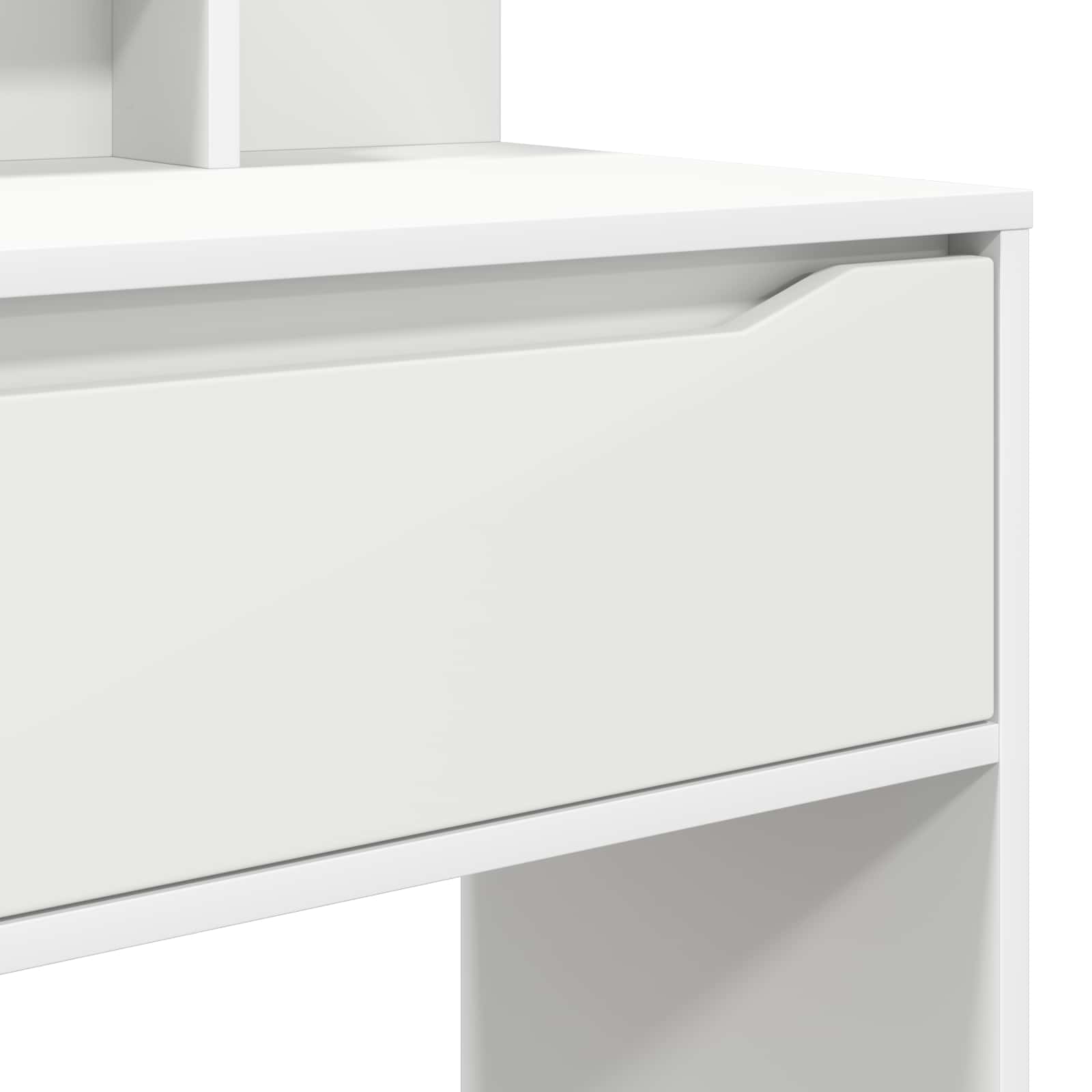 vidaXL Slaapkamer Kaptafels Wit 80 x 39,6 x 135 cm Bewerkt hout