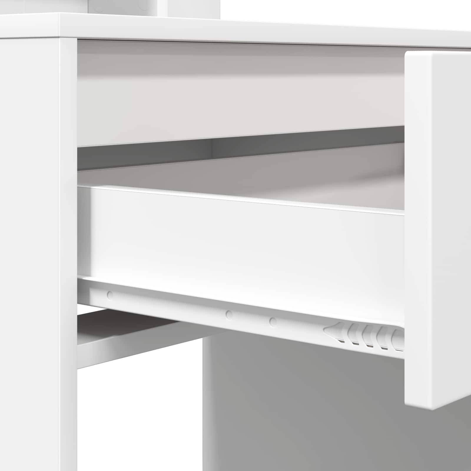 vidaXL Slaapkamer Kaptafels Wit 80 x 39,6 x 135 cm Bewerkt hout
