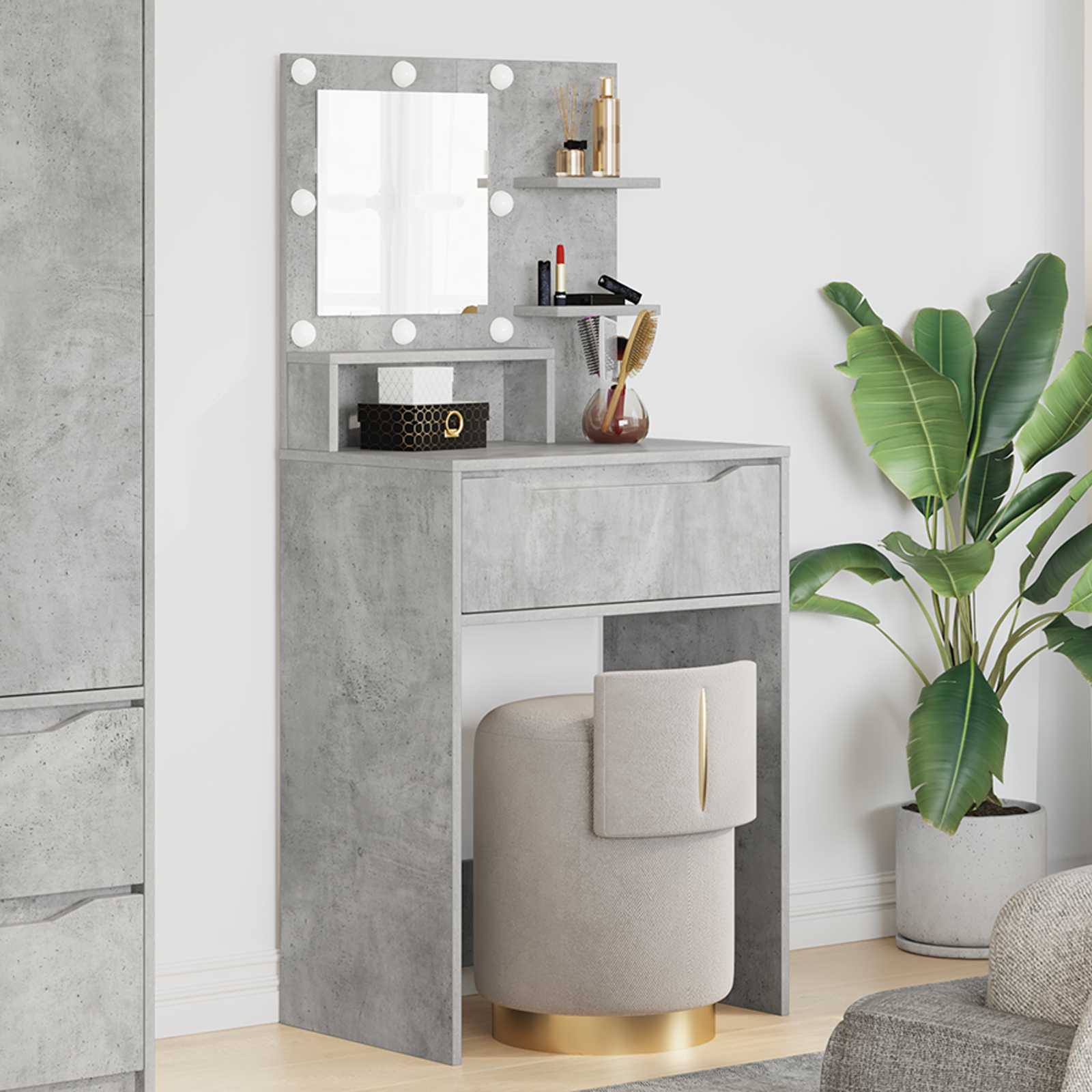 vidaXL Slaapkamer Kaptafels Wit 80 x 39,6 x 135 cm Bewerkt hout
