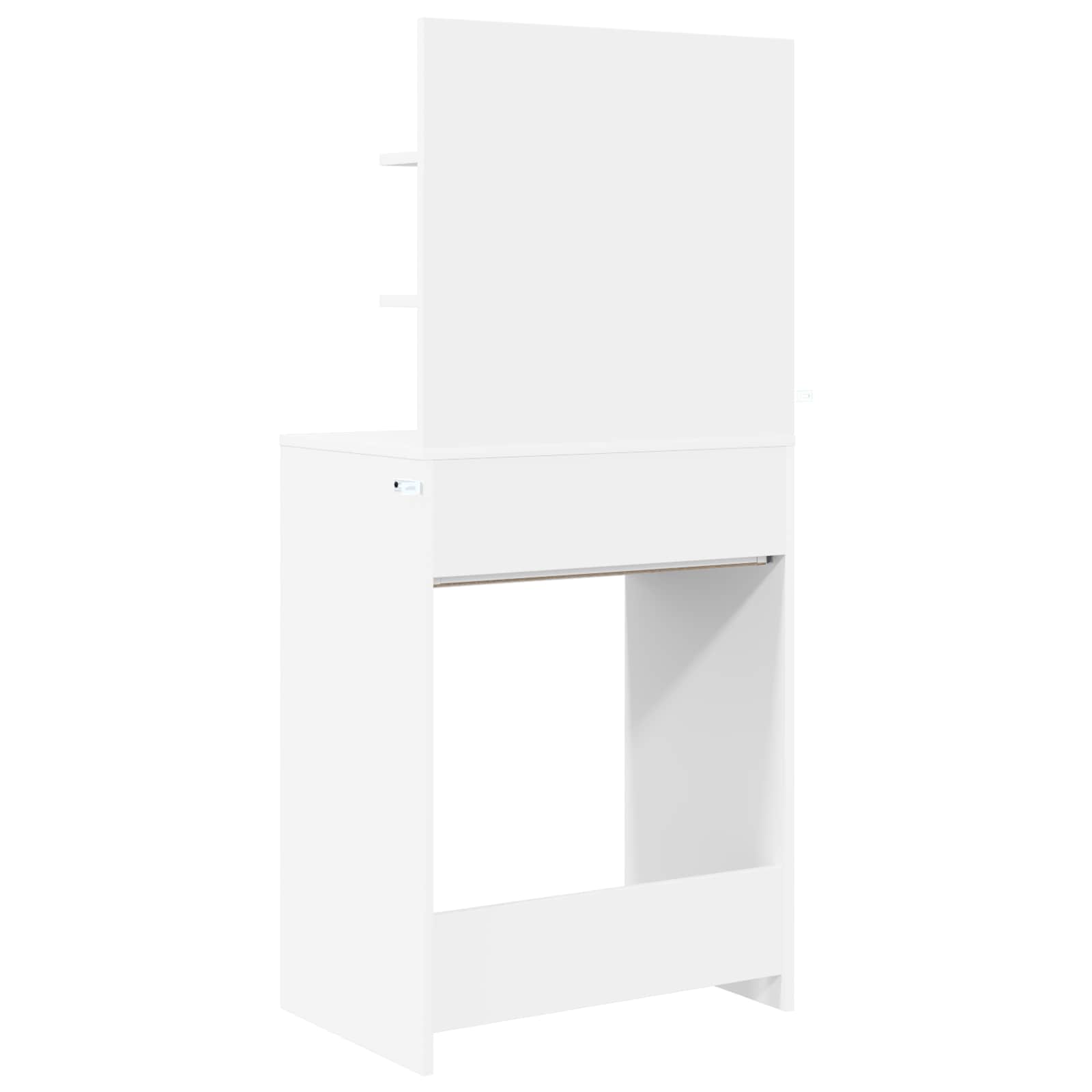 vidaXL Slaapkamer Kaptafels Wit 80 x 39,6 x 135 cm Bewerkt hout