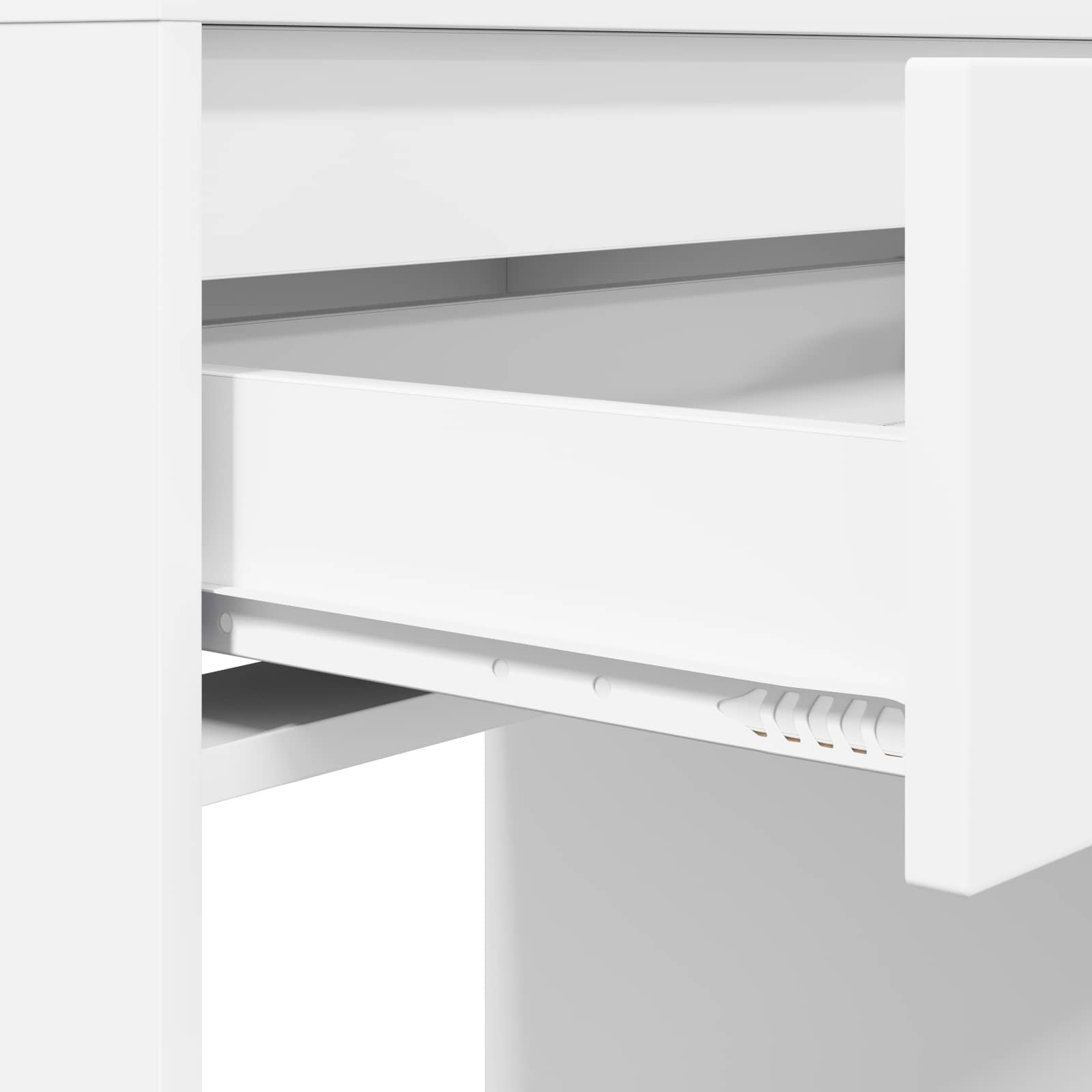 vidaXL Slaapkamer Kaptafels Wit 80 x 39,6 x 135 cm Bewerkt hout