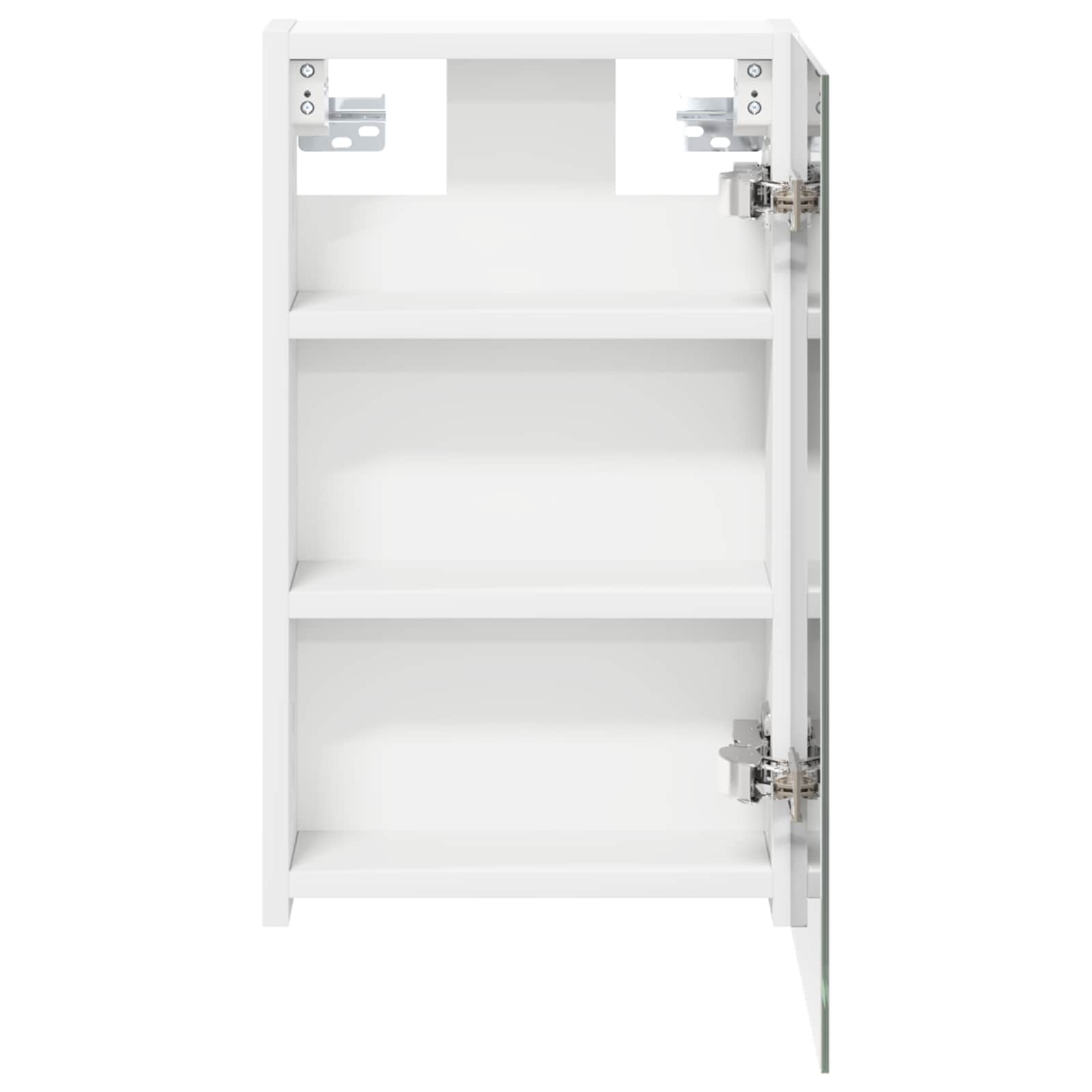 vidaXL Badkamer spiegelkast Wit 30 x 10,5 x 50 cm Bewerkt hout