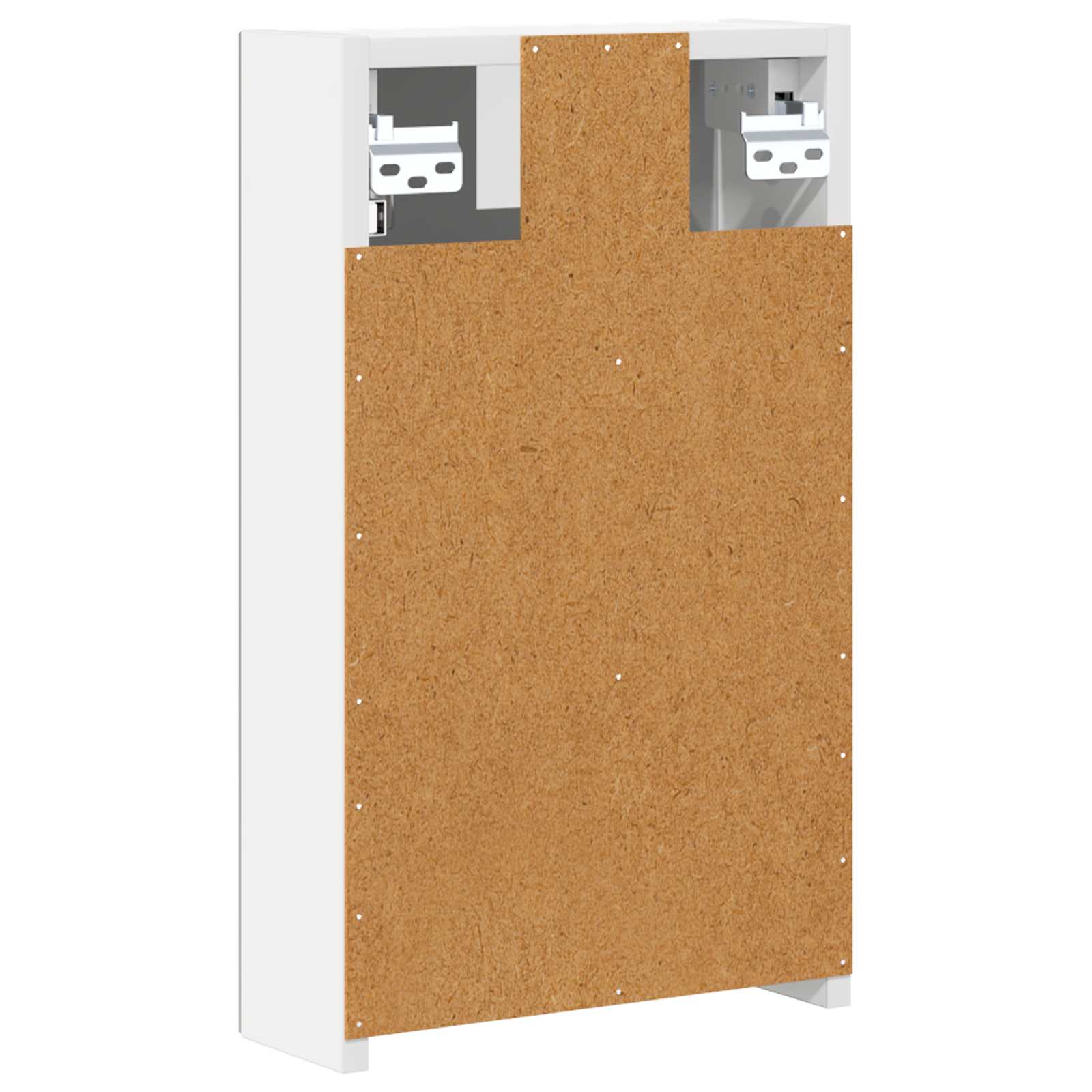 vidaXL Badkamer spiegelkast Wit 30 x 10,5 x 50 cm Bewerkt hout