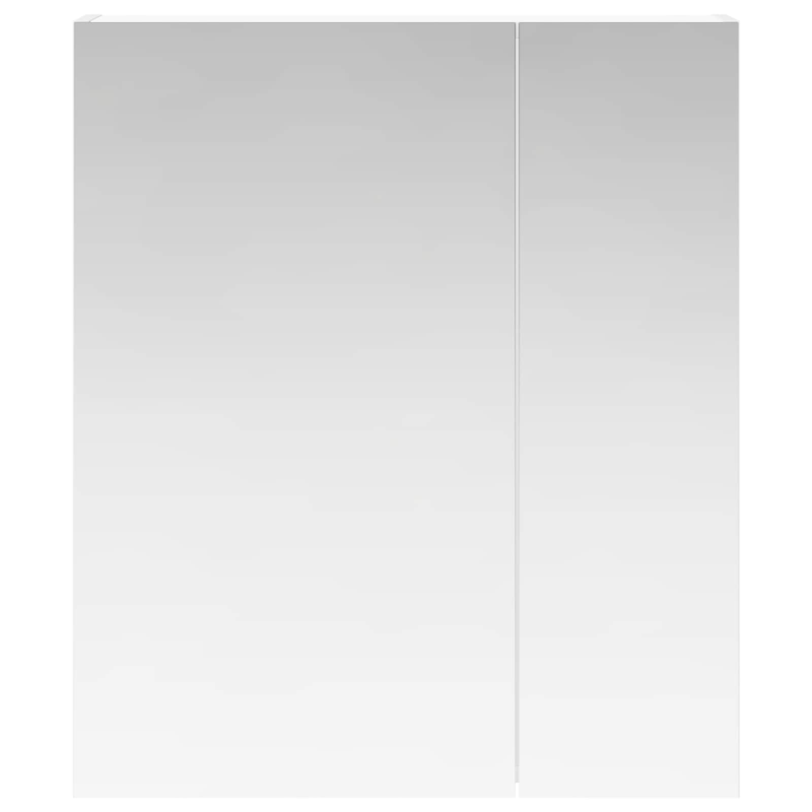 vidaXL Badkamer spiegelkast Wit 60 x 14,5 x 70 cm Bewerkt hout