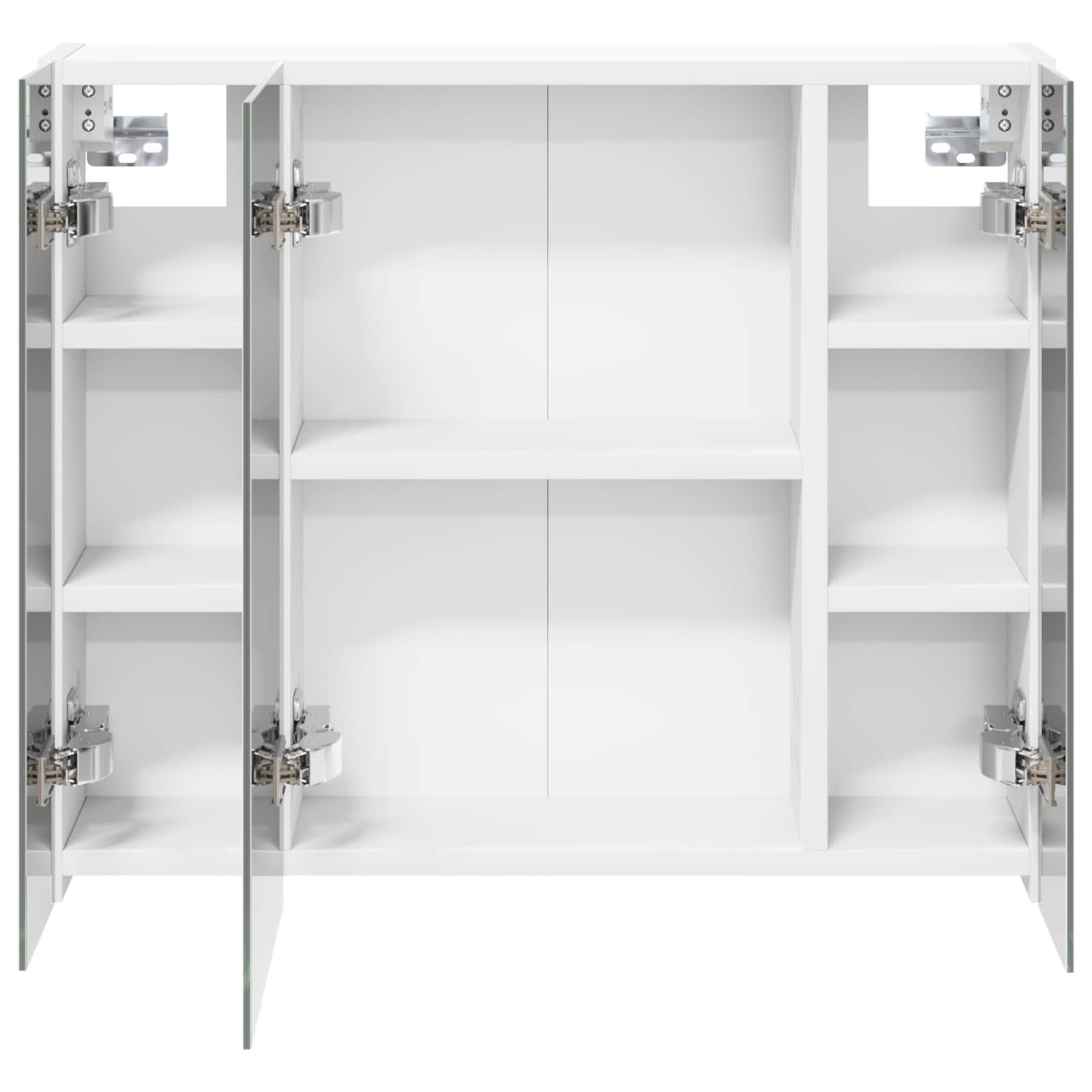 vidaXL Badkamer spiegelkast voor Wit 60 x 14,5 x 50 cm Bewerkt hout