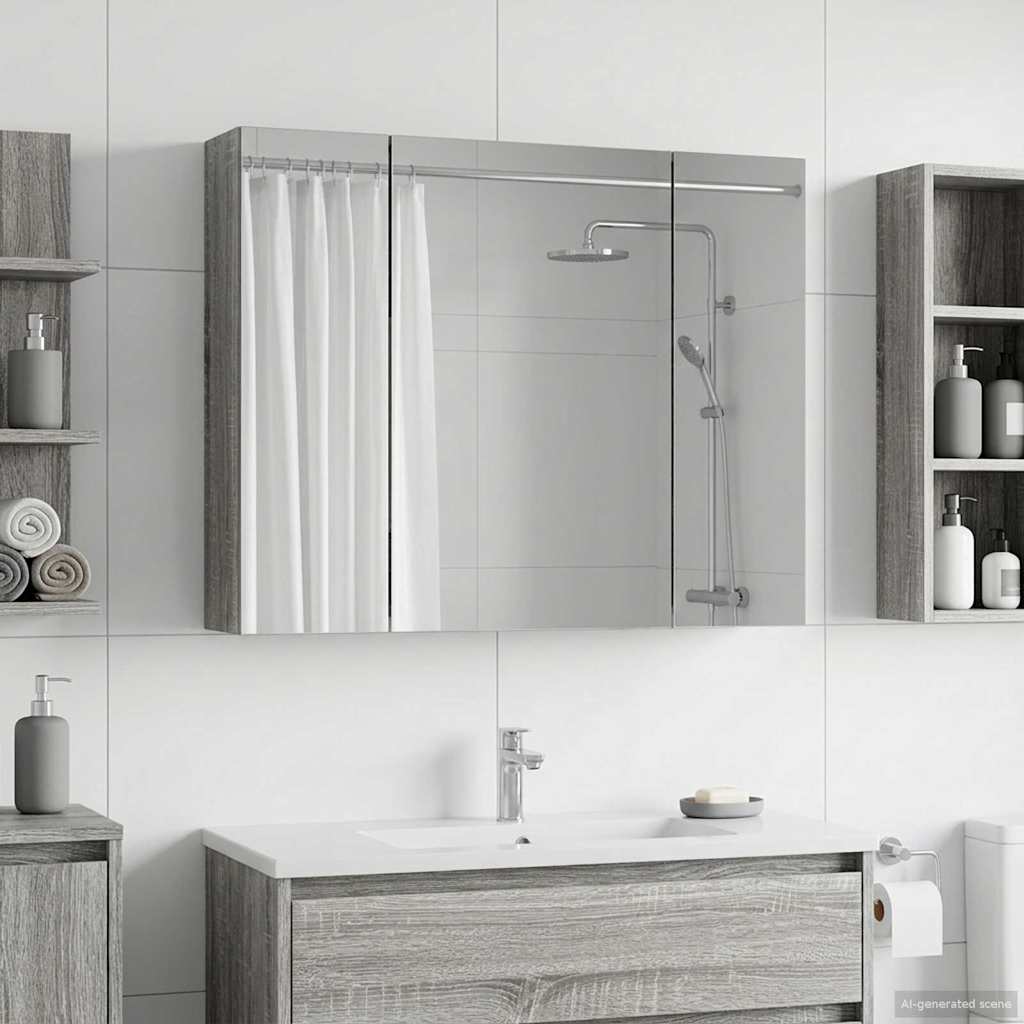 vidaXL Badkamer spiegelkast voor Wit 60 x 14,5 x 50 cm Bewerkt hout