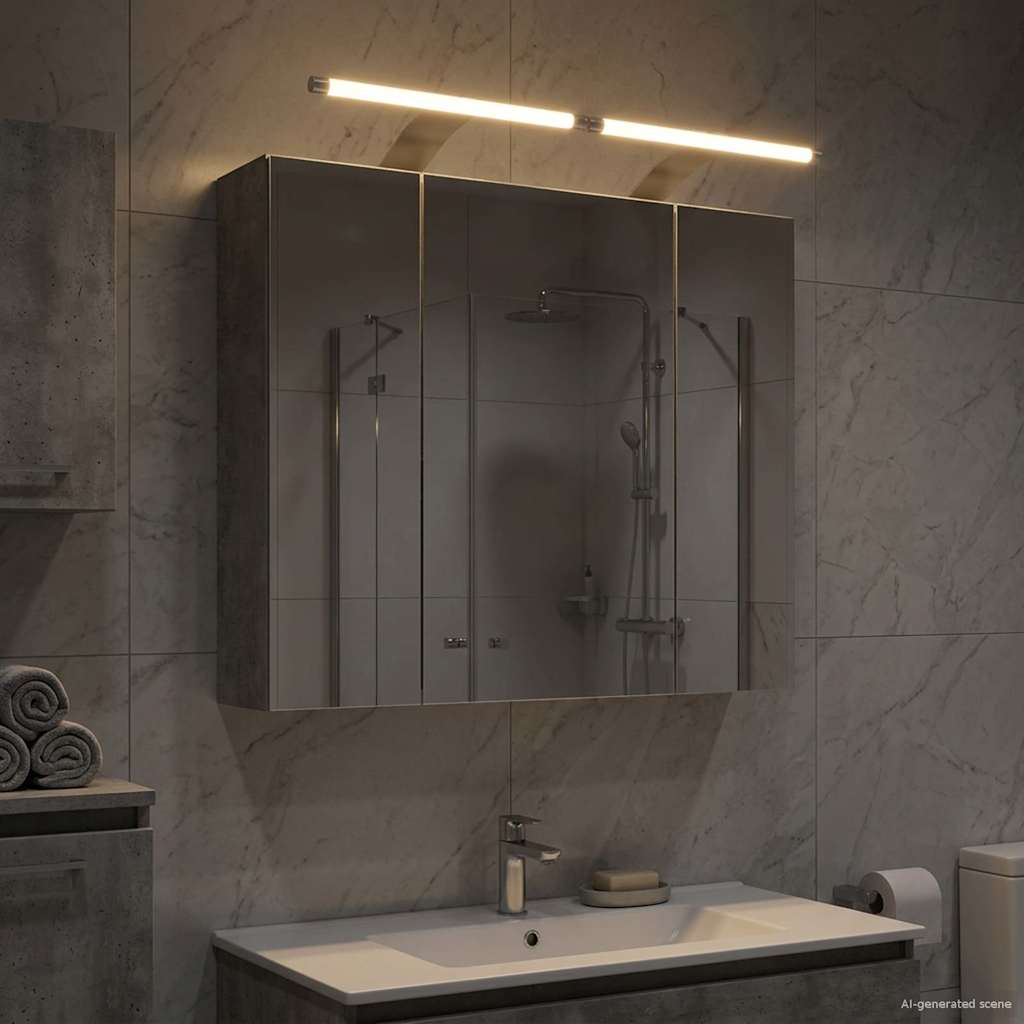 vidaXL Badkamer spiegelkast voor Wit 60 x 14,5 x 50 cm Bewerkt hout