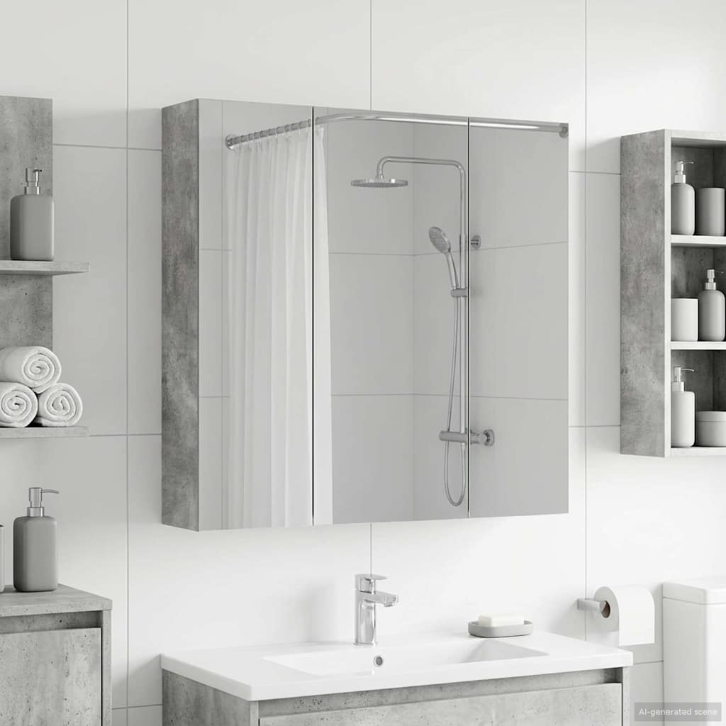 vidaXL Badkamer spiegelkast voor Wit 60 x 14,5 x 50 cm Bewerkt hout