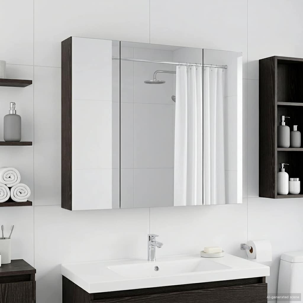 vidaXL Badkamer spiegelkast voor Wit 60 x 14,5 x 50 cm Bewerkt hout