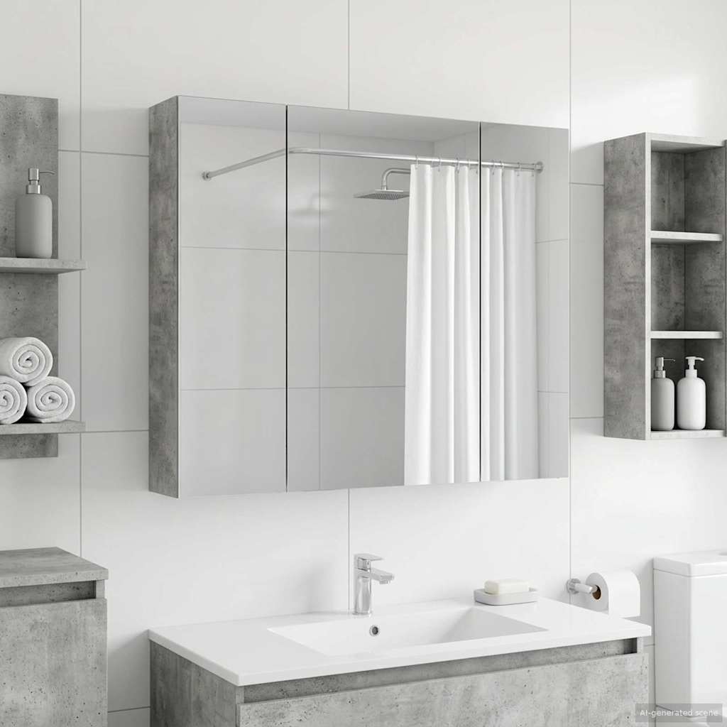 vidaXL Badkamer spiegelkast voor Wit 60 x 14,5 x 50 cm Bewerkt hout