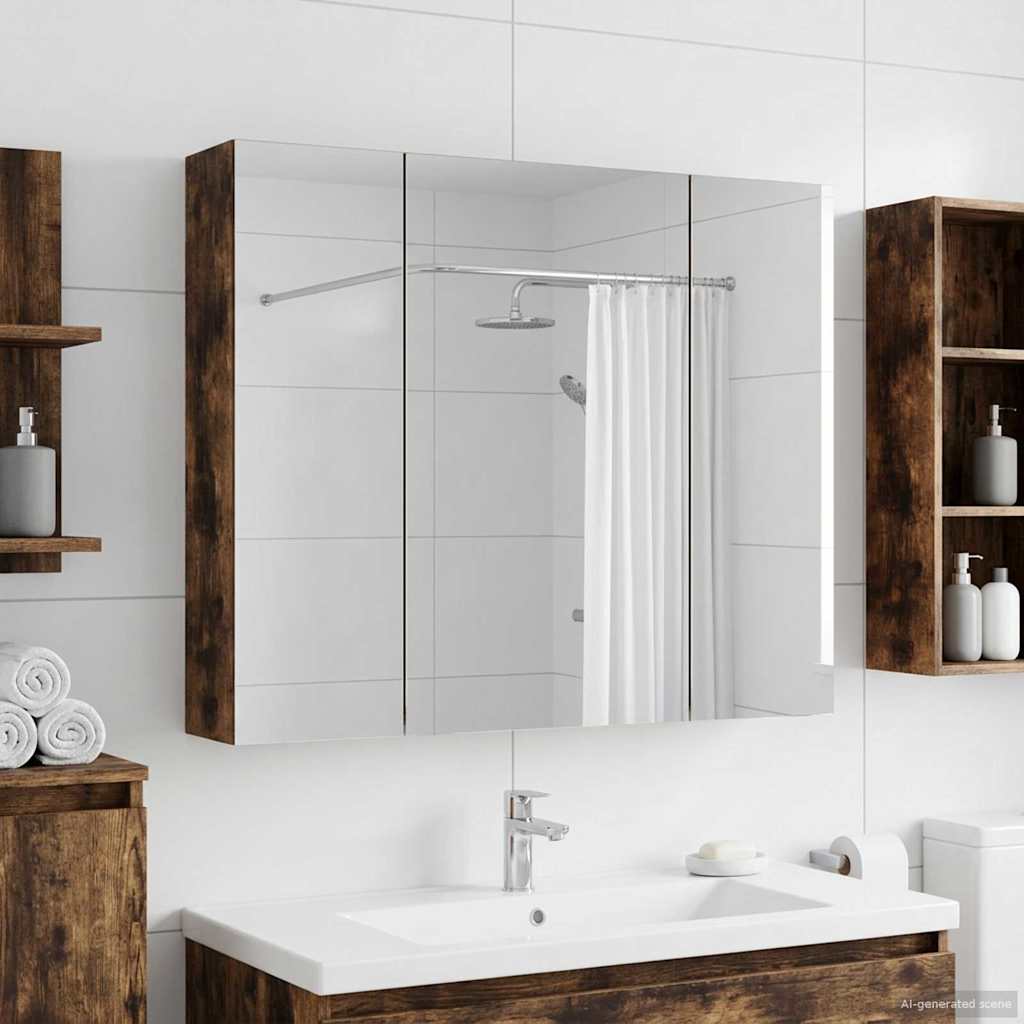 vidaXL Badkamer spiegelkast voor Wit 60 x 14,5 x 50 cm Bewerkt hout