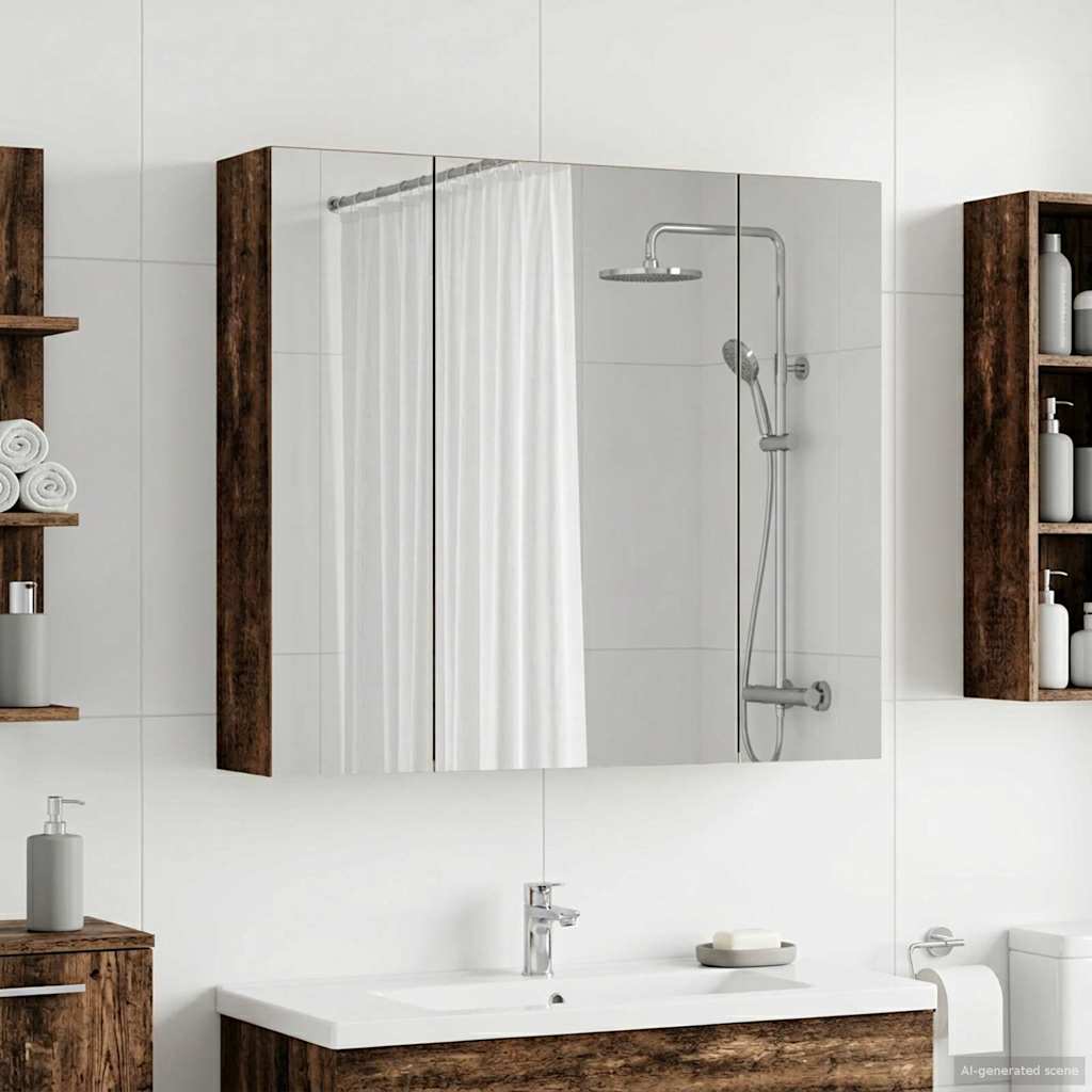 vidaXL Badkamer spiegelkast voor Wit 60 x 14,5 x 50 cm Bewerkt hout