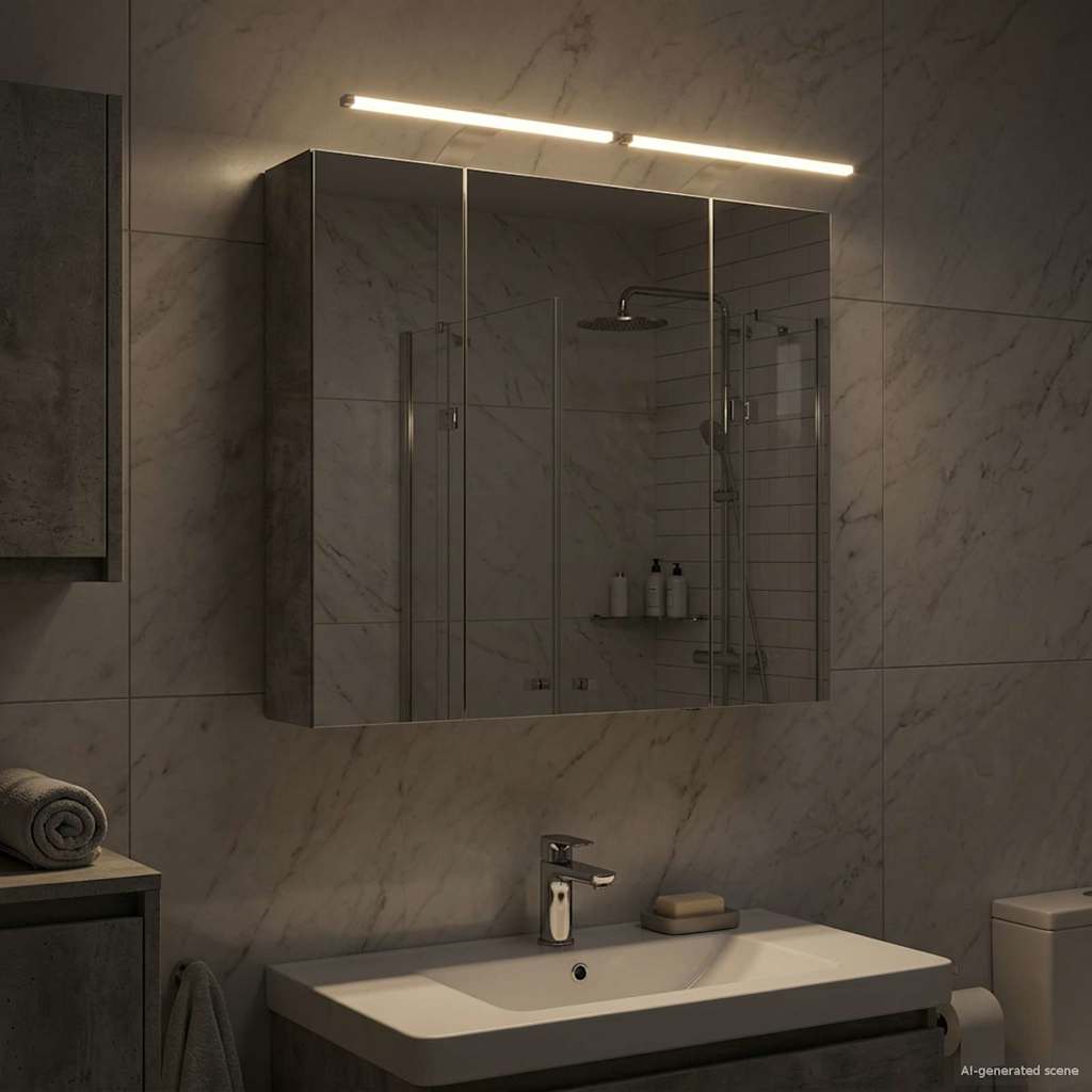 vidaXL Badkamer spiegelkast voor Wit 60 x 14,5 x 50 cm Bewerkt hout