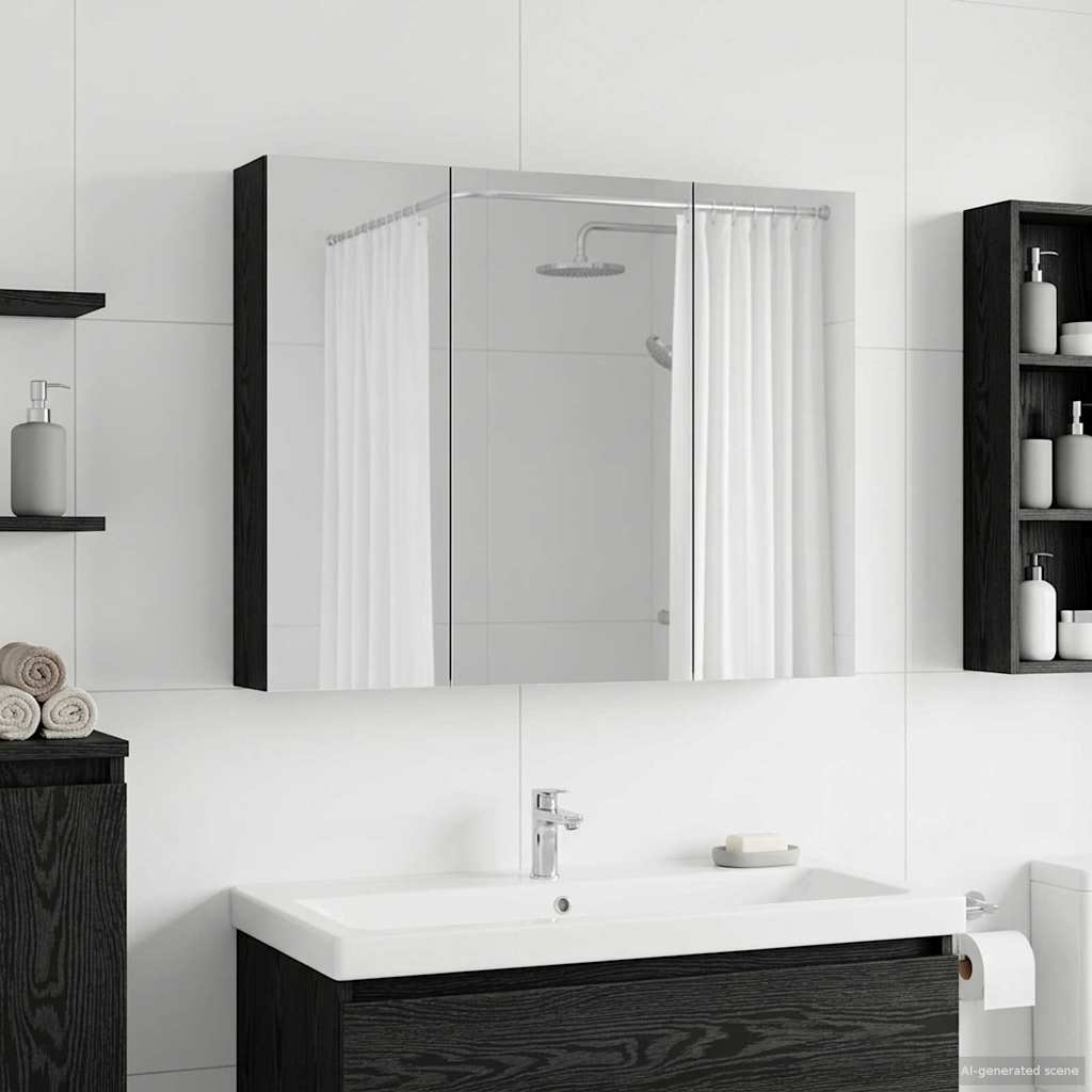 vidaXL Badkamer spiegelkast voor Wit 60 x 14,5 x 50 cm Bewerkt hout
