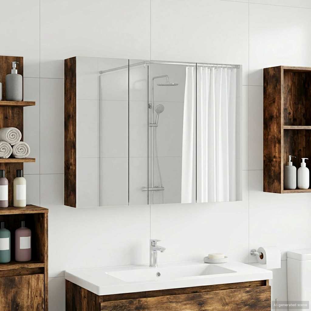 vidaXL Badkamer spiegelkast voor Wit 60 x 14,5 x 50 cm Bewerkt hout