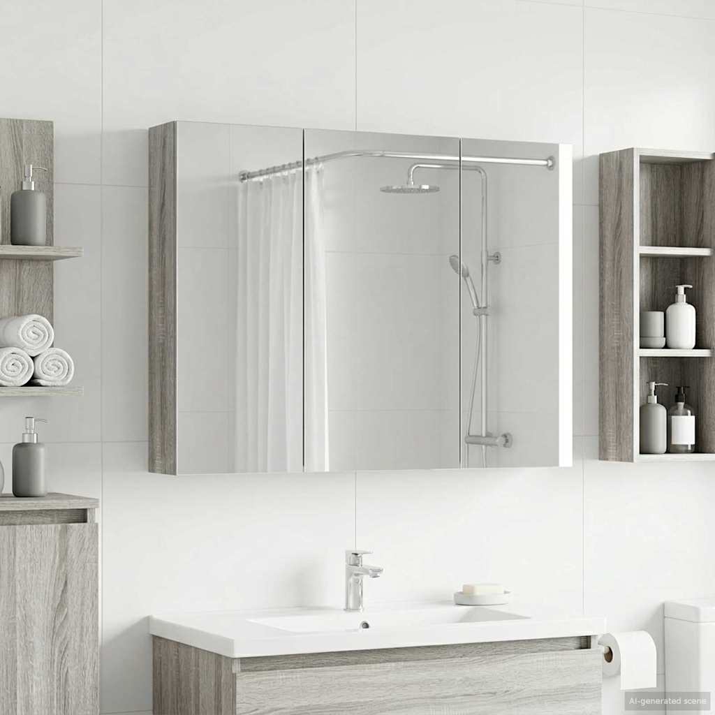 vidaXL Badkamer spiegelkast voor Wit 60 x 14,5 x 50 cm Bewerkt hout