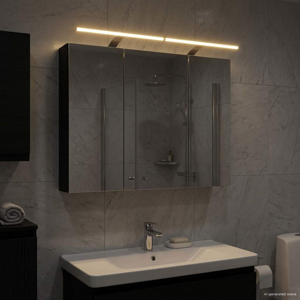 vidaXL Badkamer spiegelkast voor Wit 60 x 14,5 x 50 cm Bewerkt hout