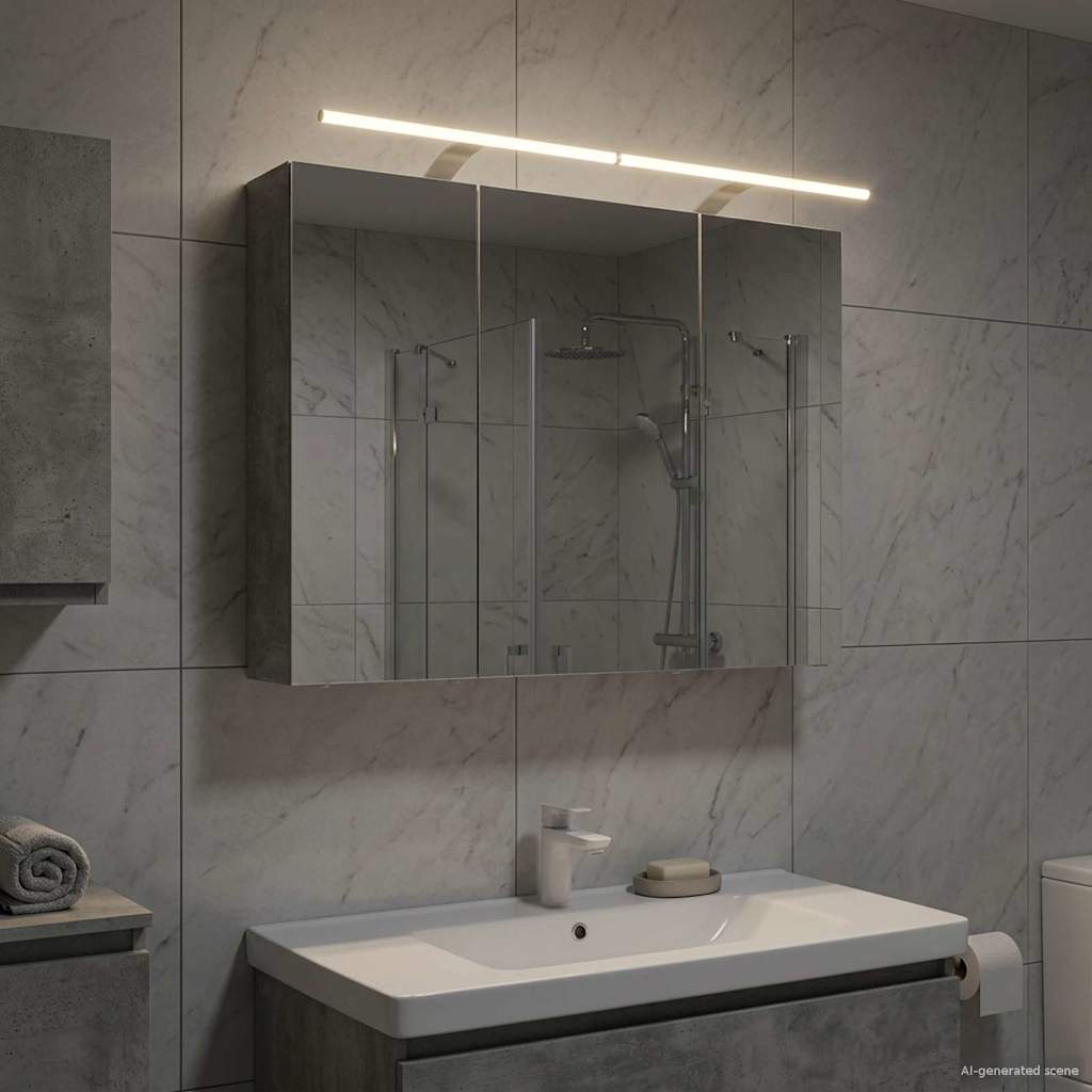 vidaXL Badkamer spiegelkast voor Wit 60 x 14,5 x 50 cm Bewerkt hout