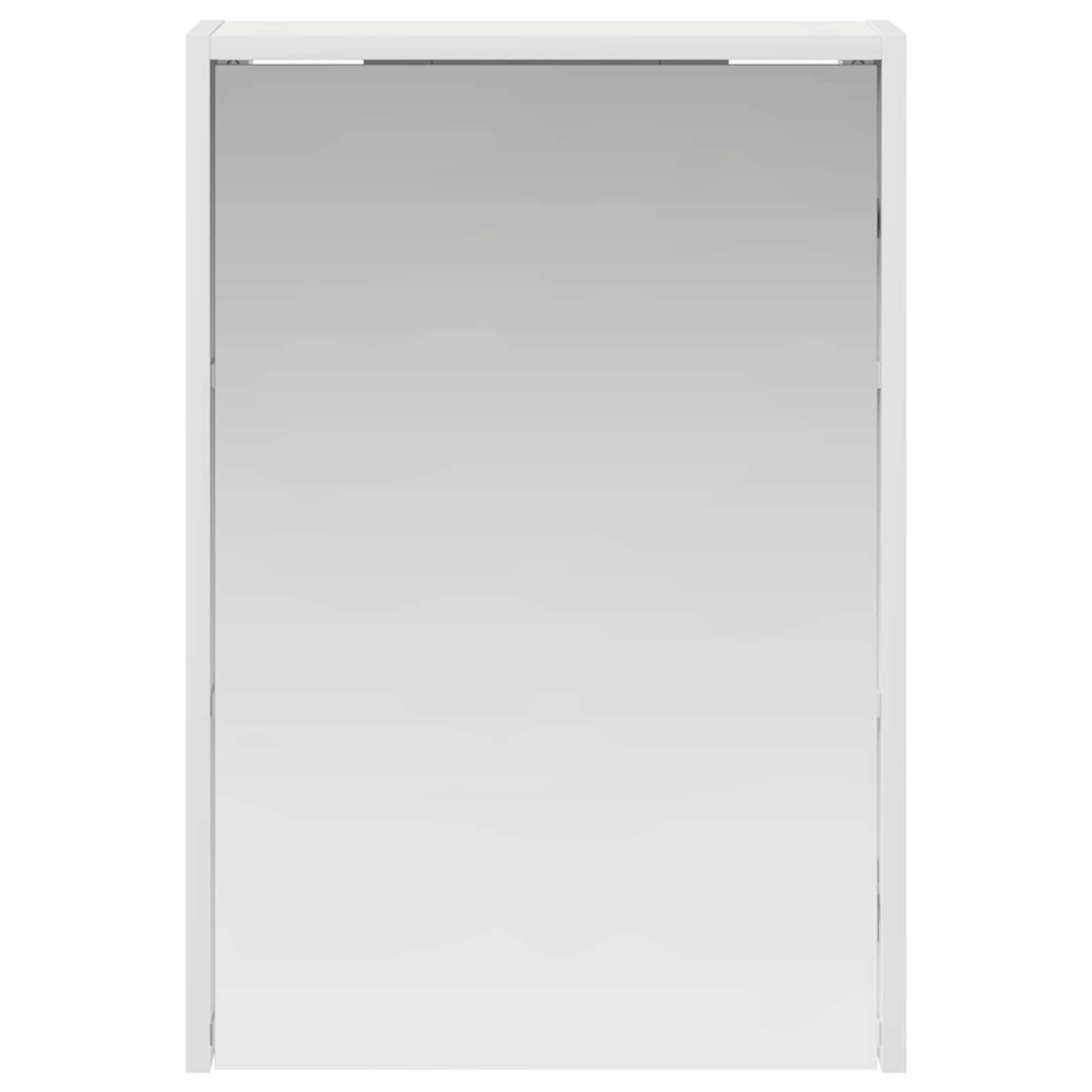 vidaXL Badkamer spiegelkast Wit 43 x 16 x 62.5 cm Bewerkt hout