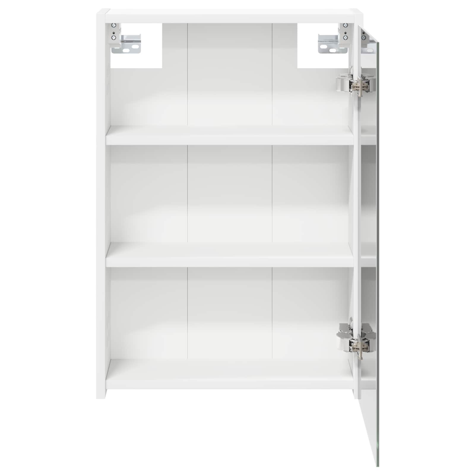 vidaXL Badkamer spiegelkast Wit 43 x 16 x 62.5 cm Bewerkt hout