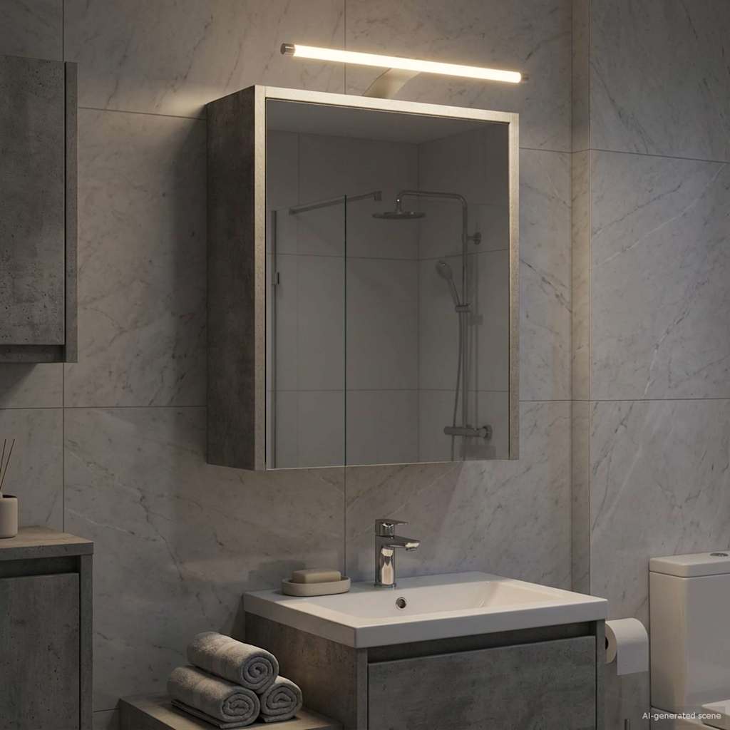 vidaXL Badkamer spiegelkast Wit 43 x 16 x 62.5 cm Bewerkt hout